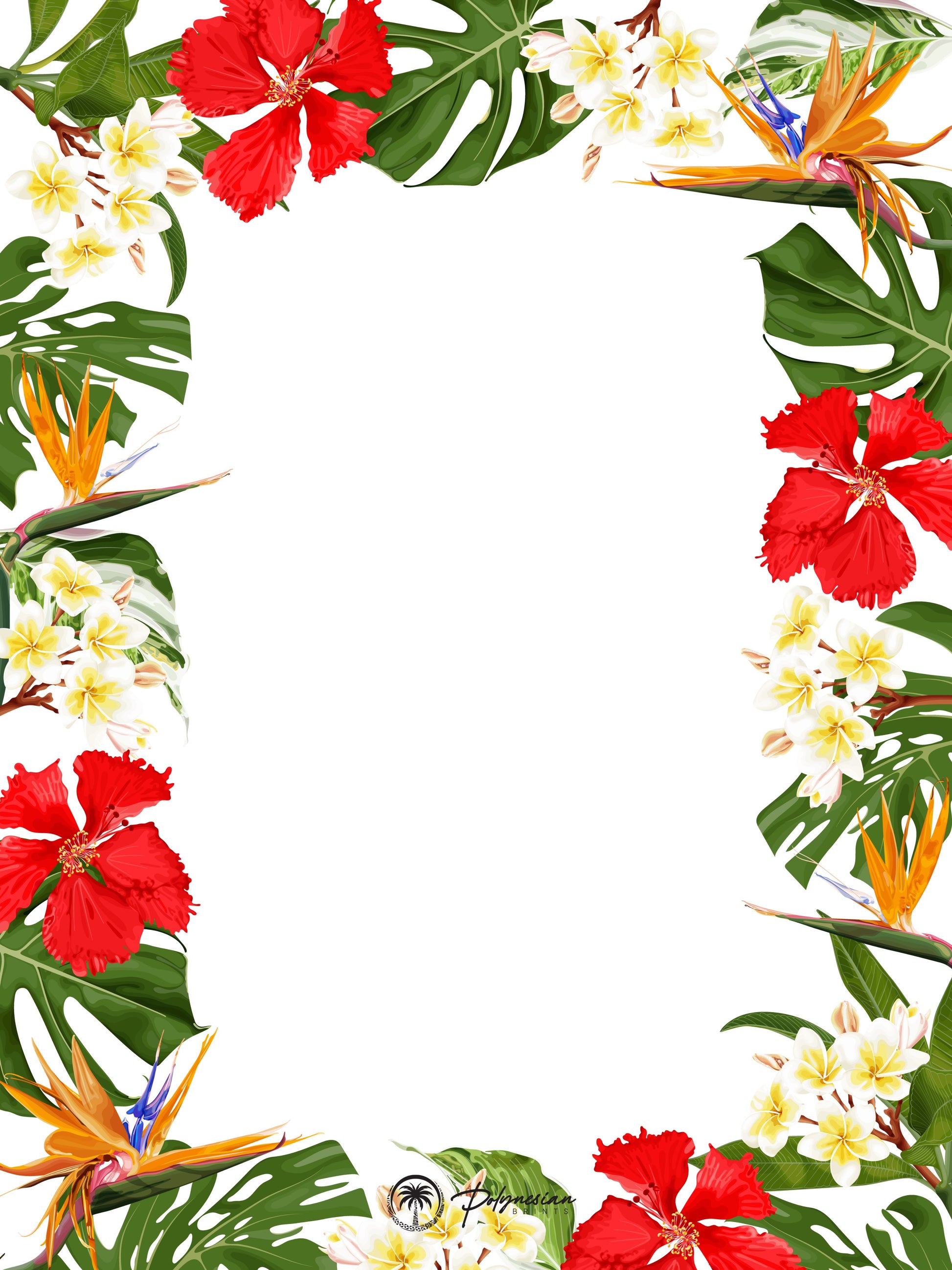 Blank Floral Borders