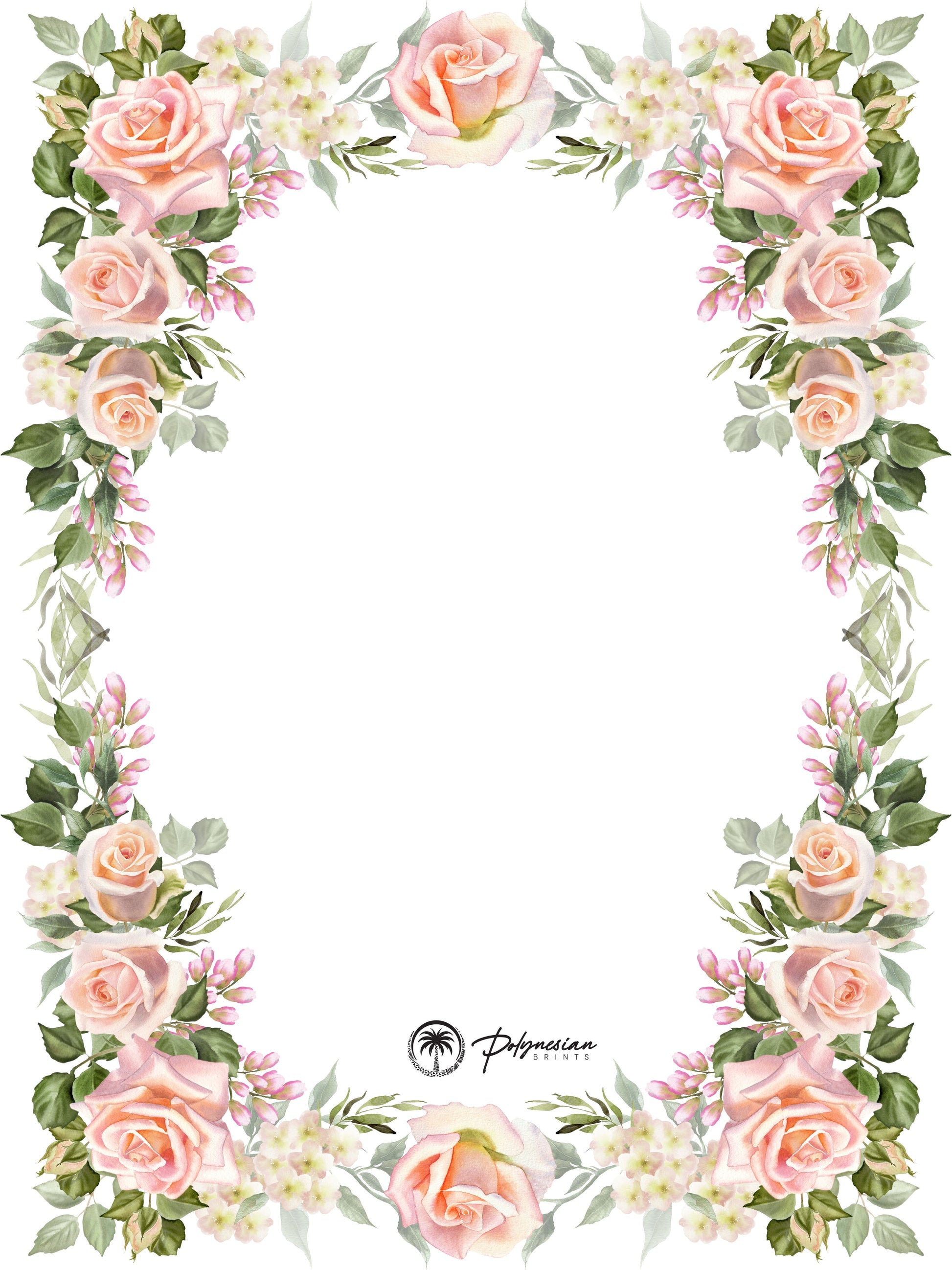 Blank Floral Borders