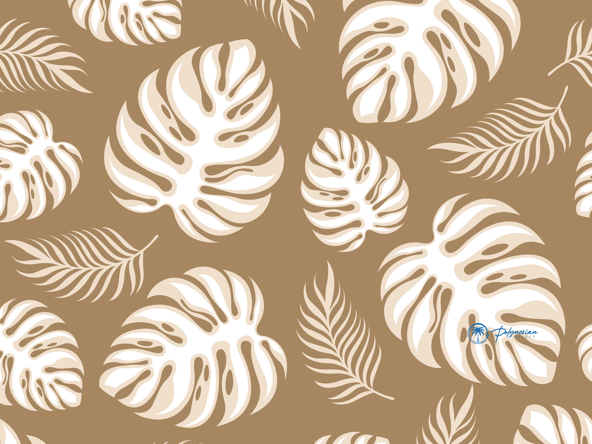 Palm Leaf Premium Sherpa Blanket (60x80)