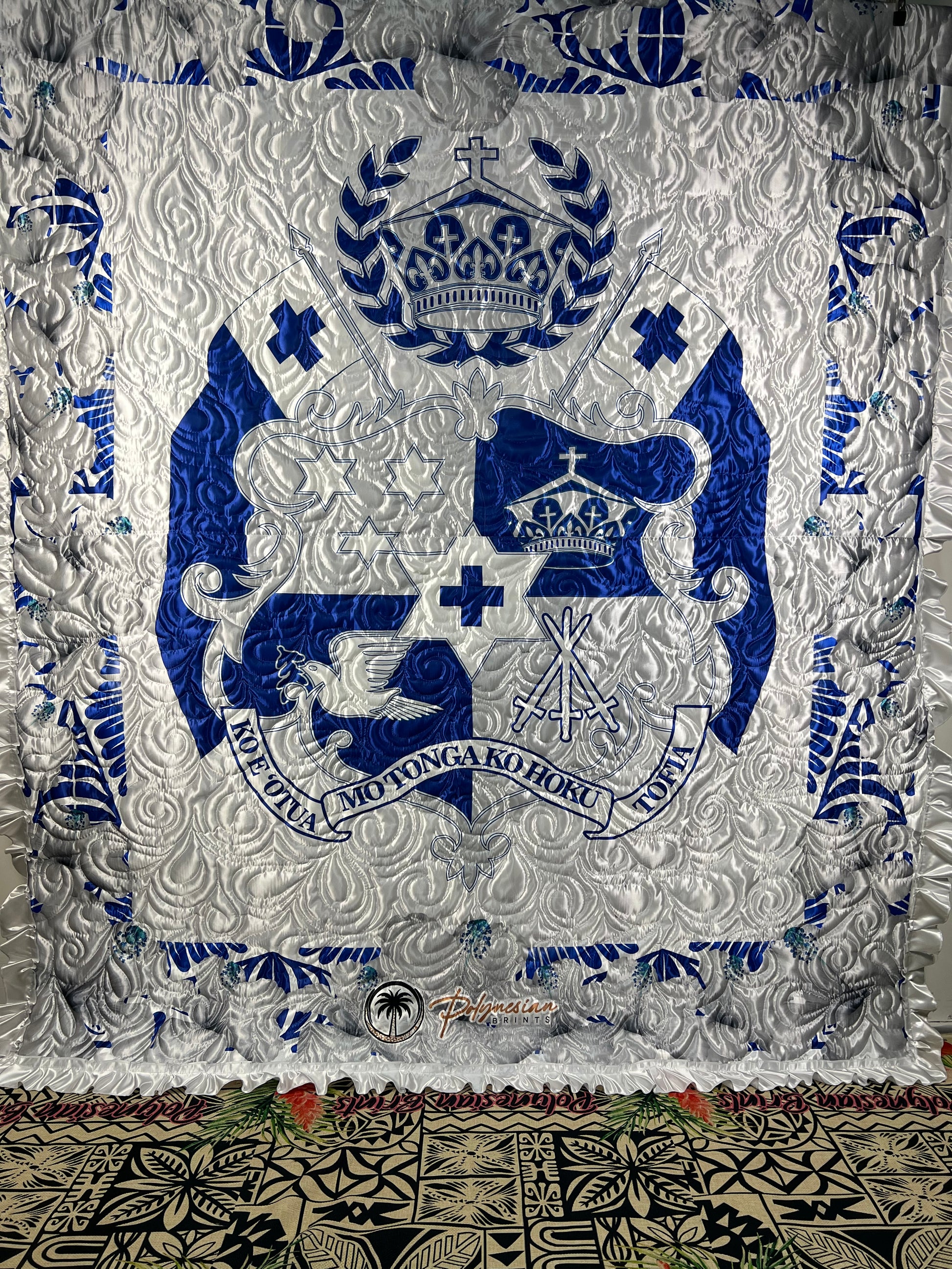 Blue Floral Sila Tonga Monomono