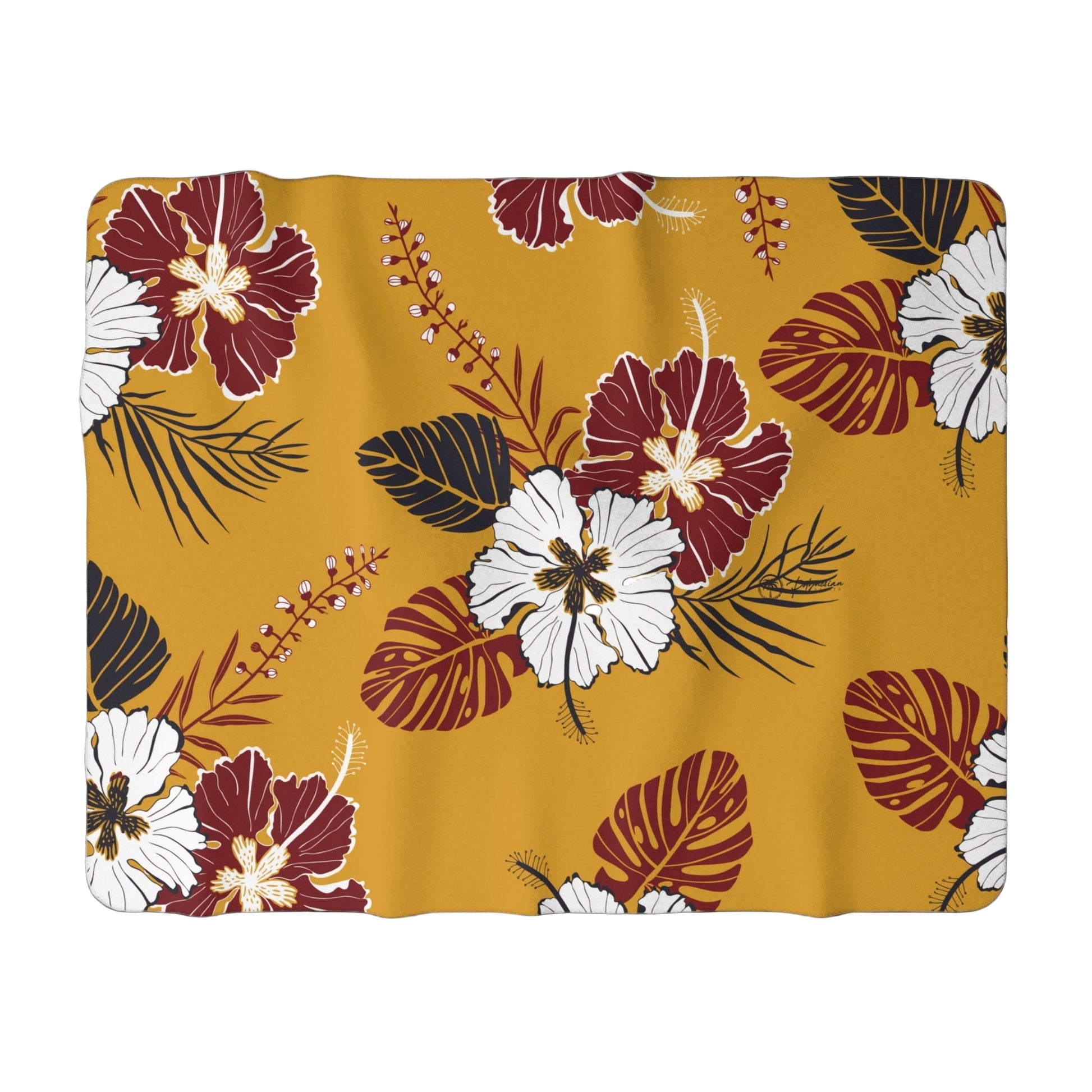 Gold Hawaiian Premium Sherpa Blanket (60x80)