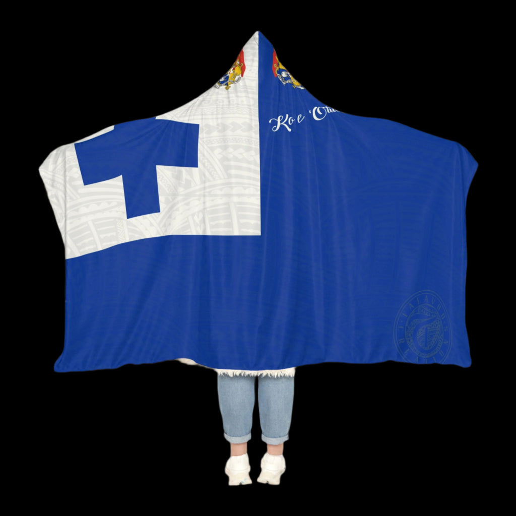 Tonga Flag Kafu - Hooded Blanket