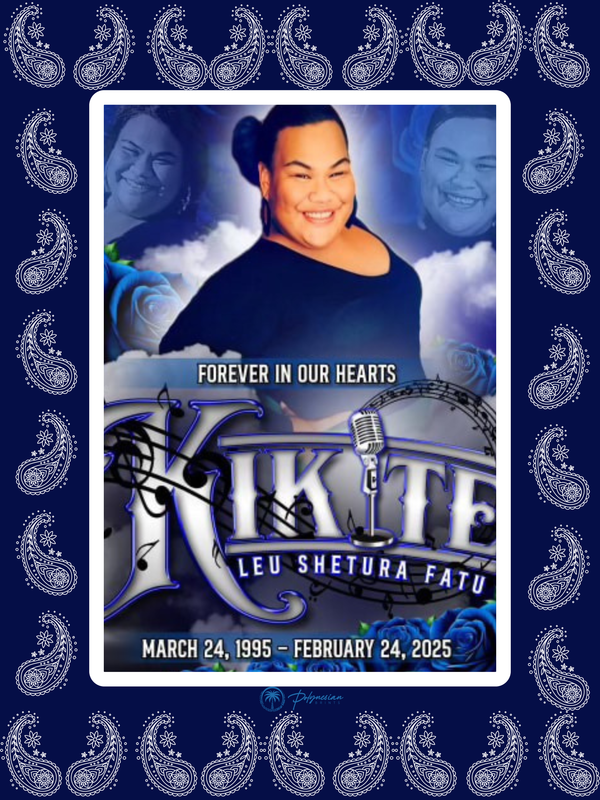 Blue Bandana Funeral Picture Quilt