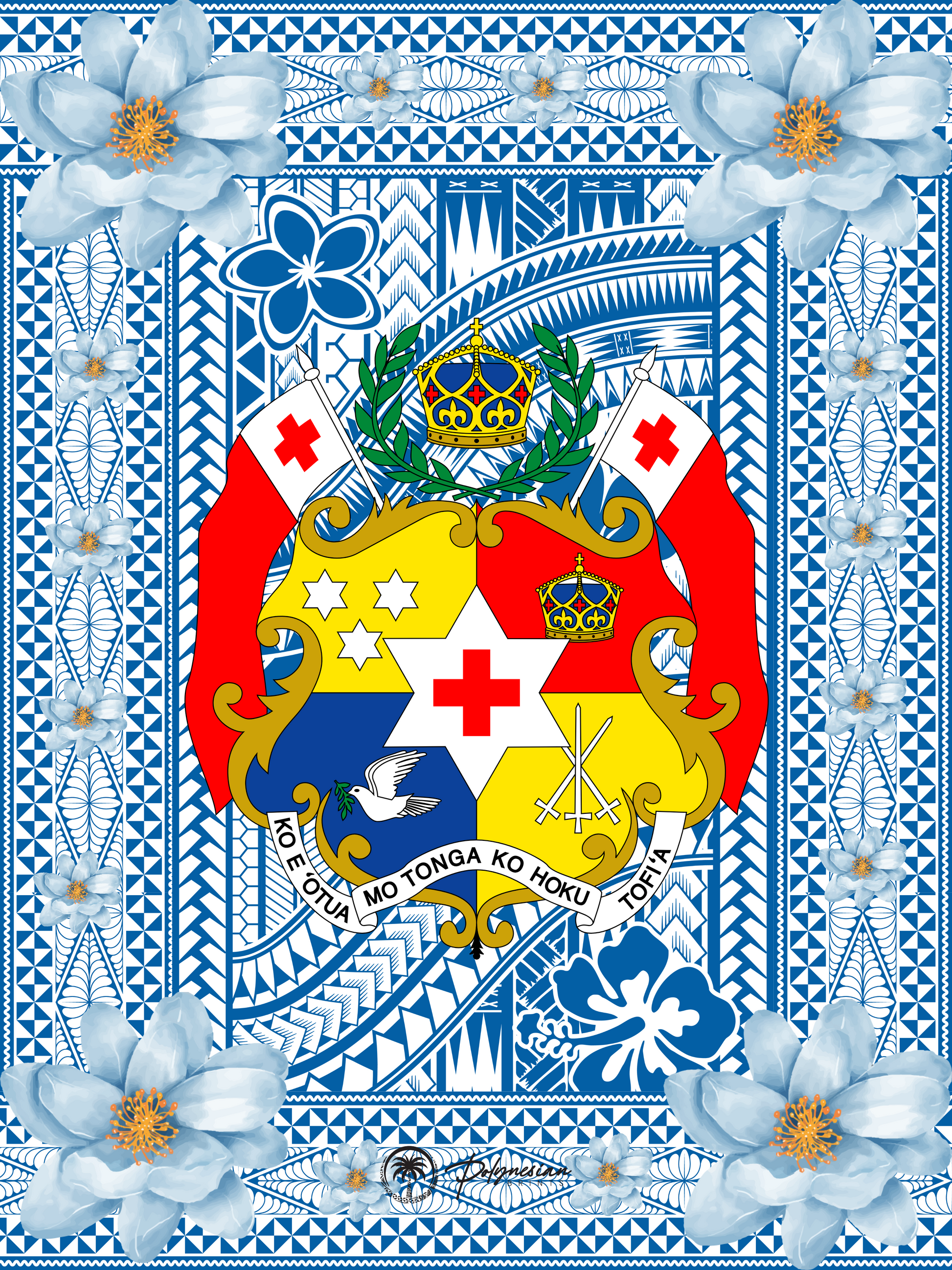 Blue Tongan Sila Monomono – Honor, Strength, and Legacy