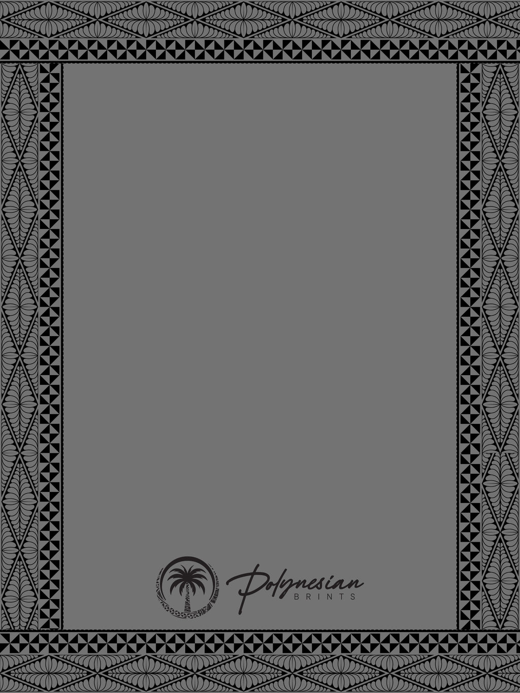🌺 Blank Polynesian Tribal Borders