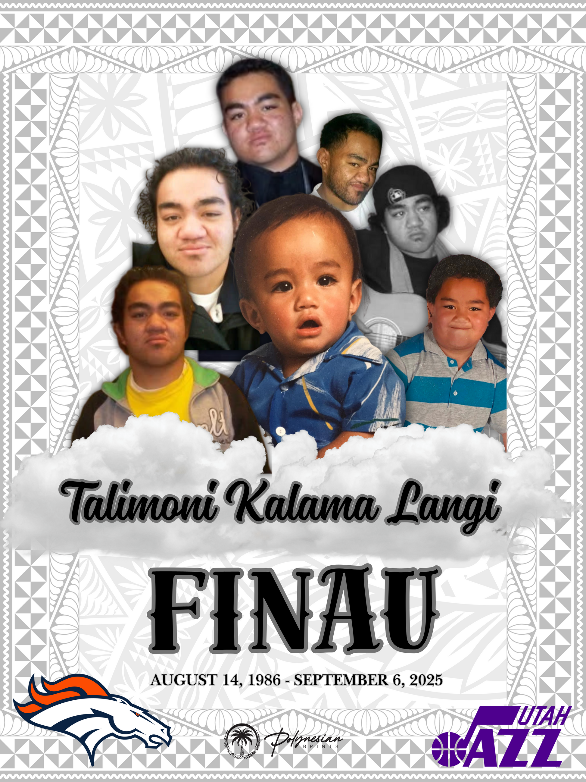 Custom Funeral Picture Quilt