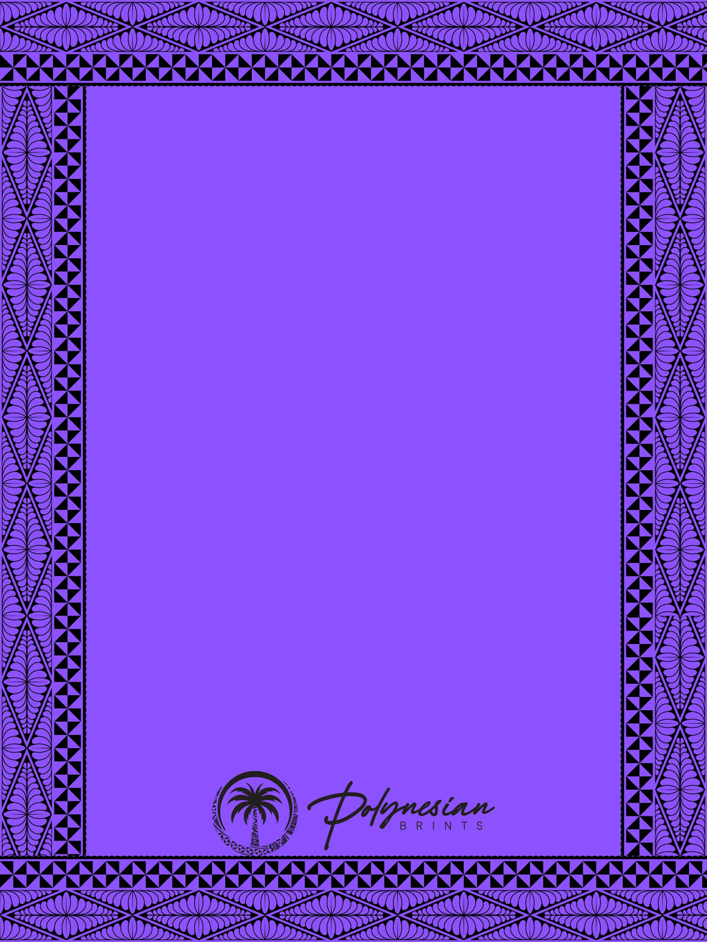 🌺 Blank Polynesian Tribal Borders