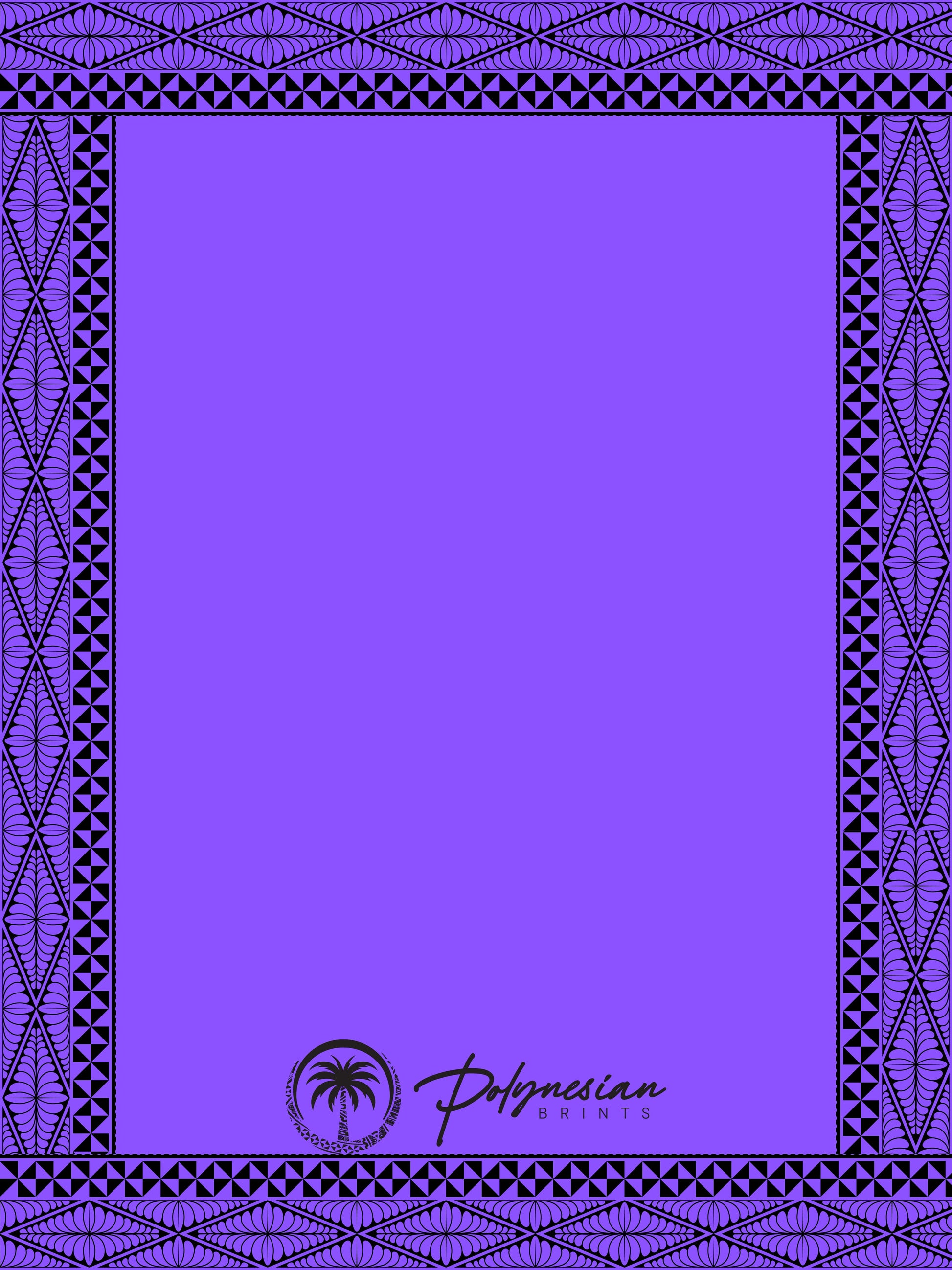 🌺 Blank Polynesian Tribal Borders