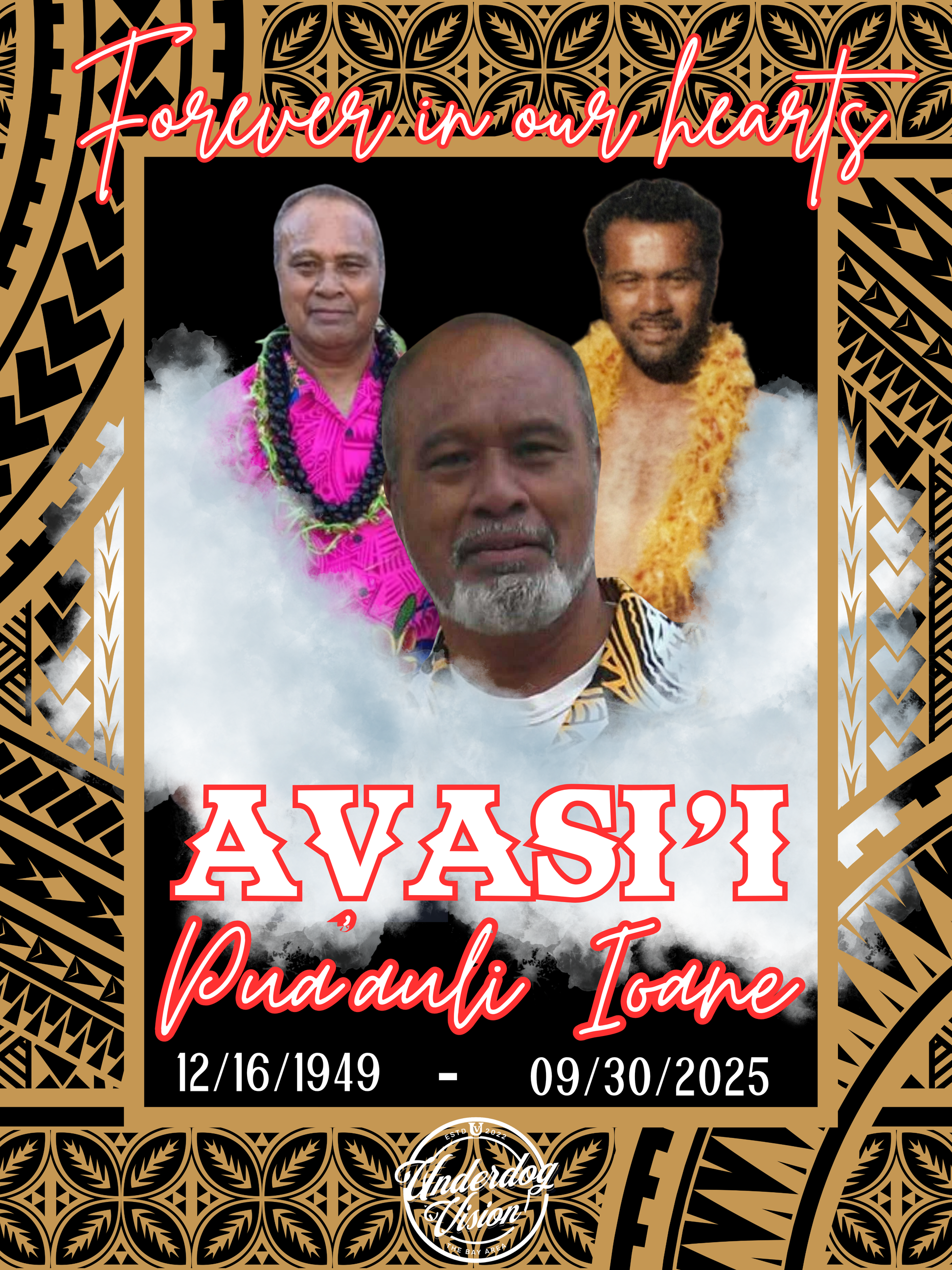 Custom Funeral Picture Quilt