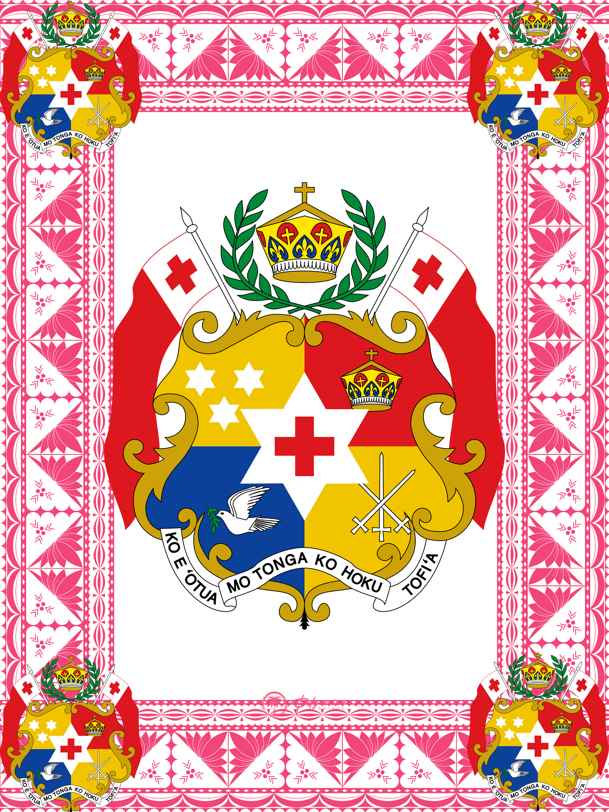 Tongan Sila Monomono – Pink & White