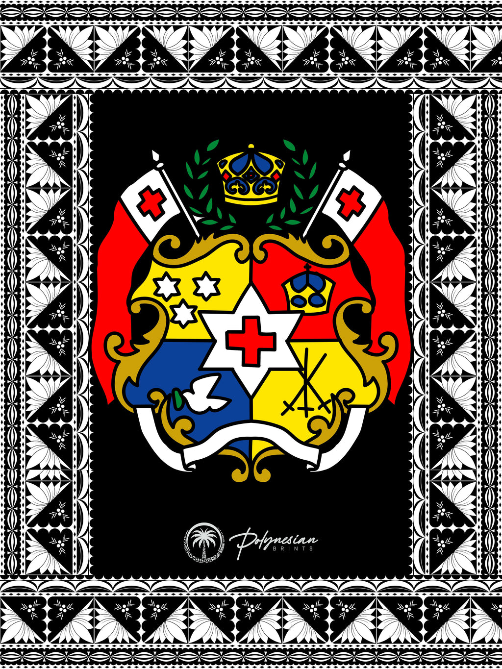 🌊 Blank Polynesian Tribal Borders