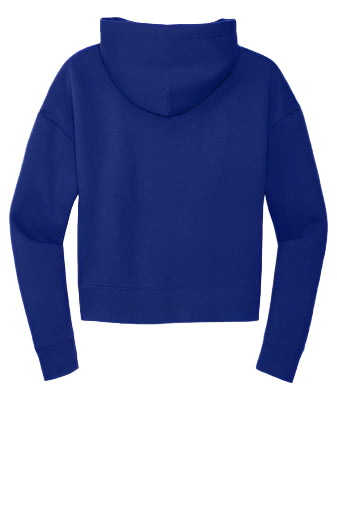 Samoa Blue Women's Crop Top Hoodie (Plus size)