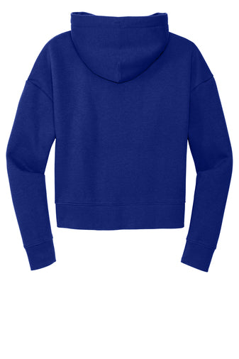 Samoa Blue Women's Crop Top Hoodie (Plus size)