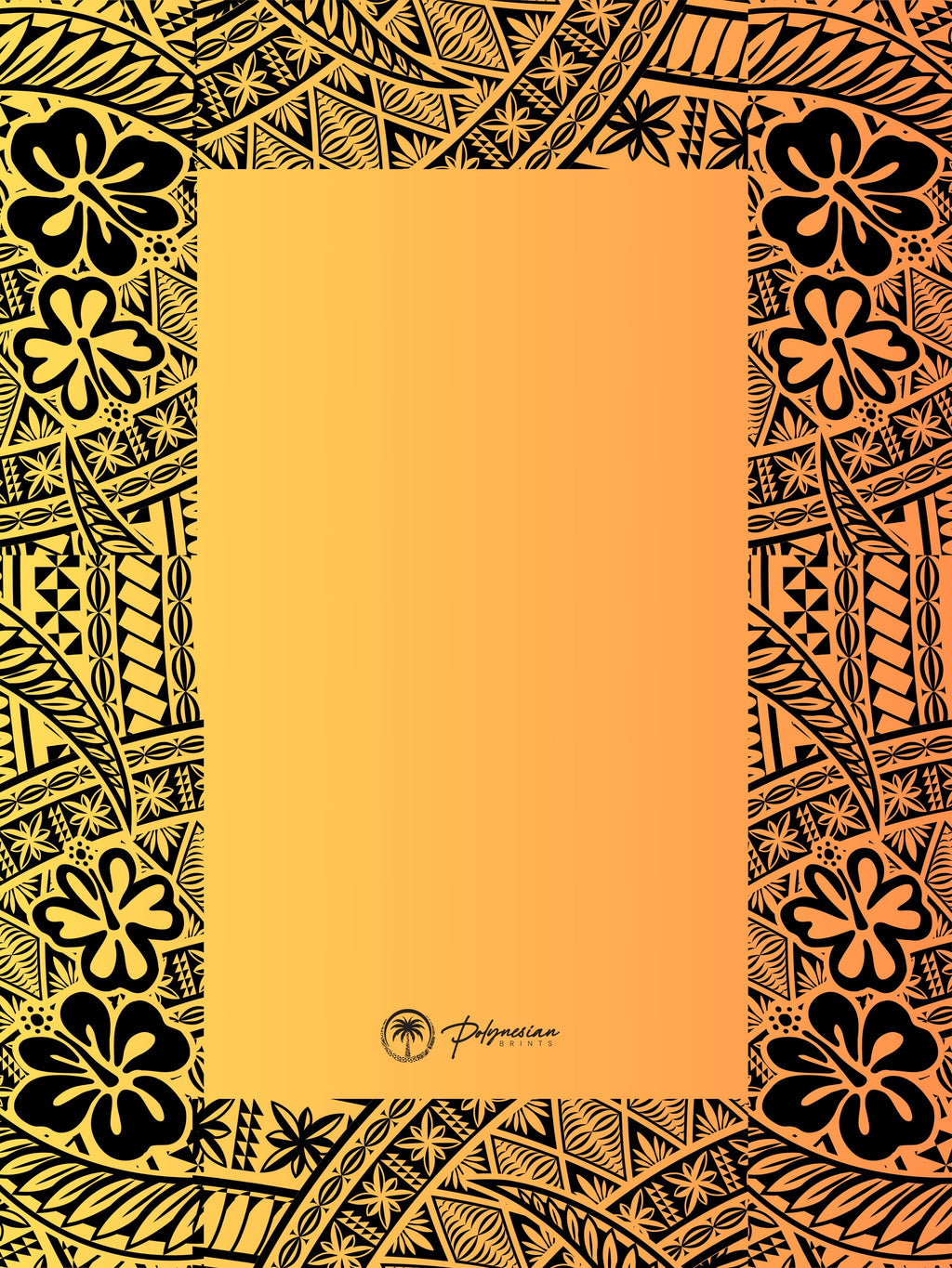 🌊 Blank Polynesian Tribal Borders