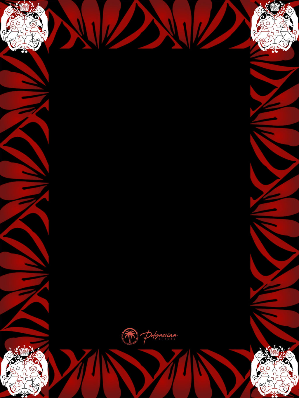 🌊 Blank Polynesian Tribal Borders