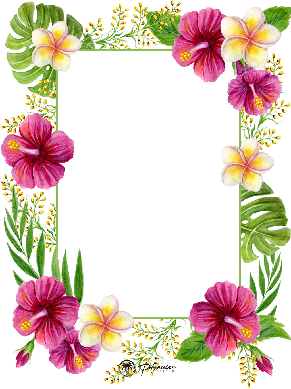 Blank Floral Borders