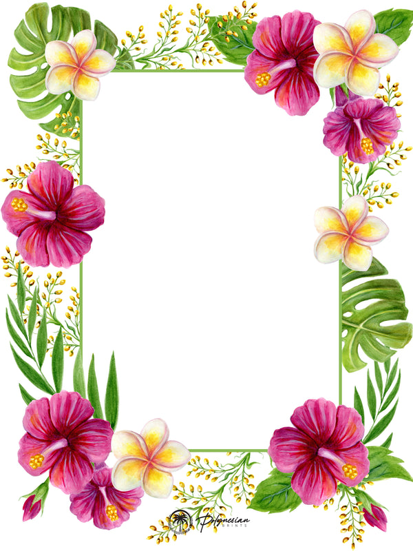 Blank Floral Borders