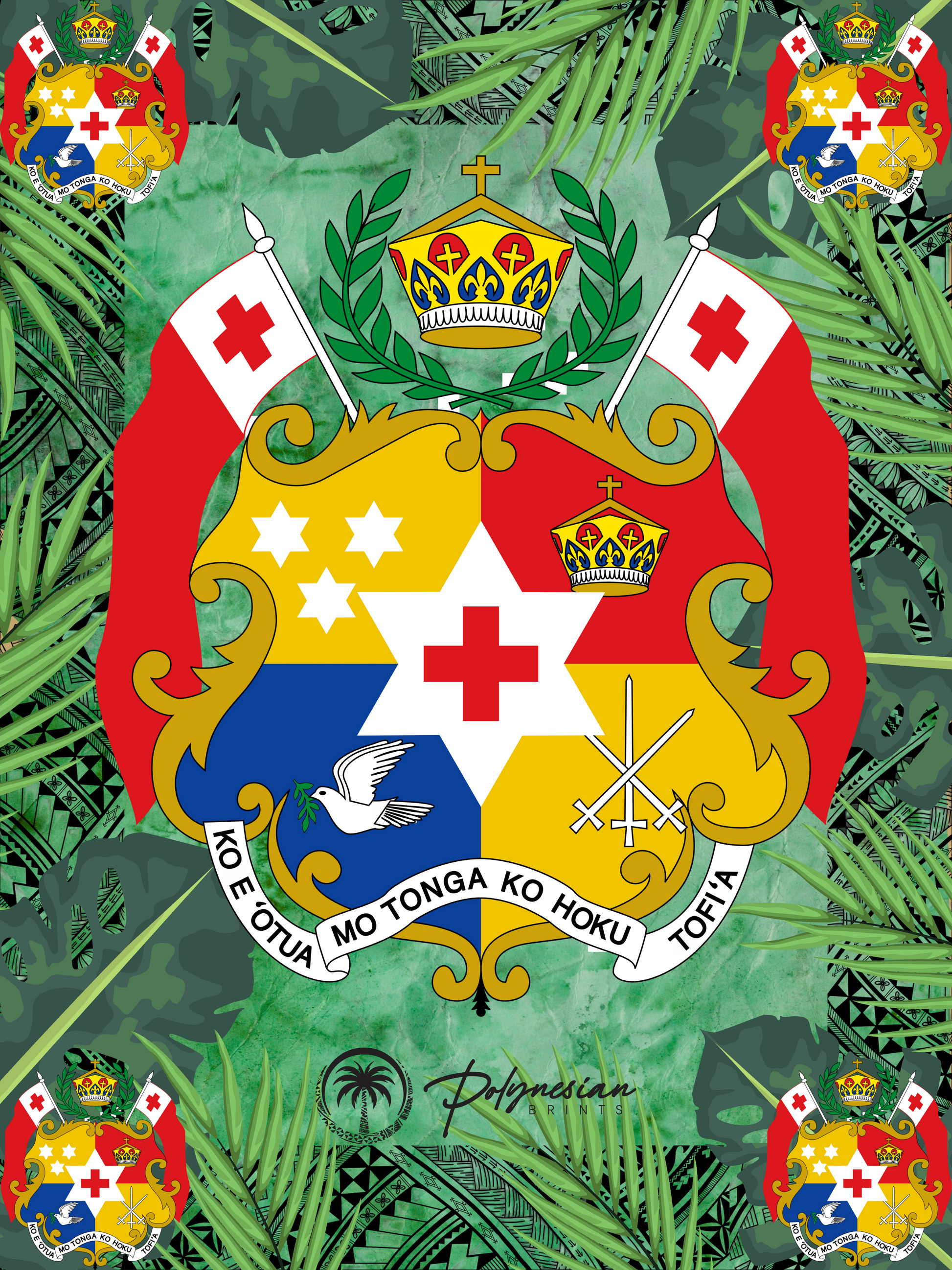 Tongan TAPA Sila Monomono Quilt