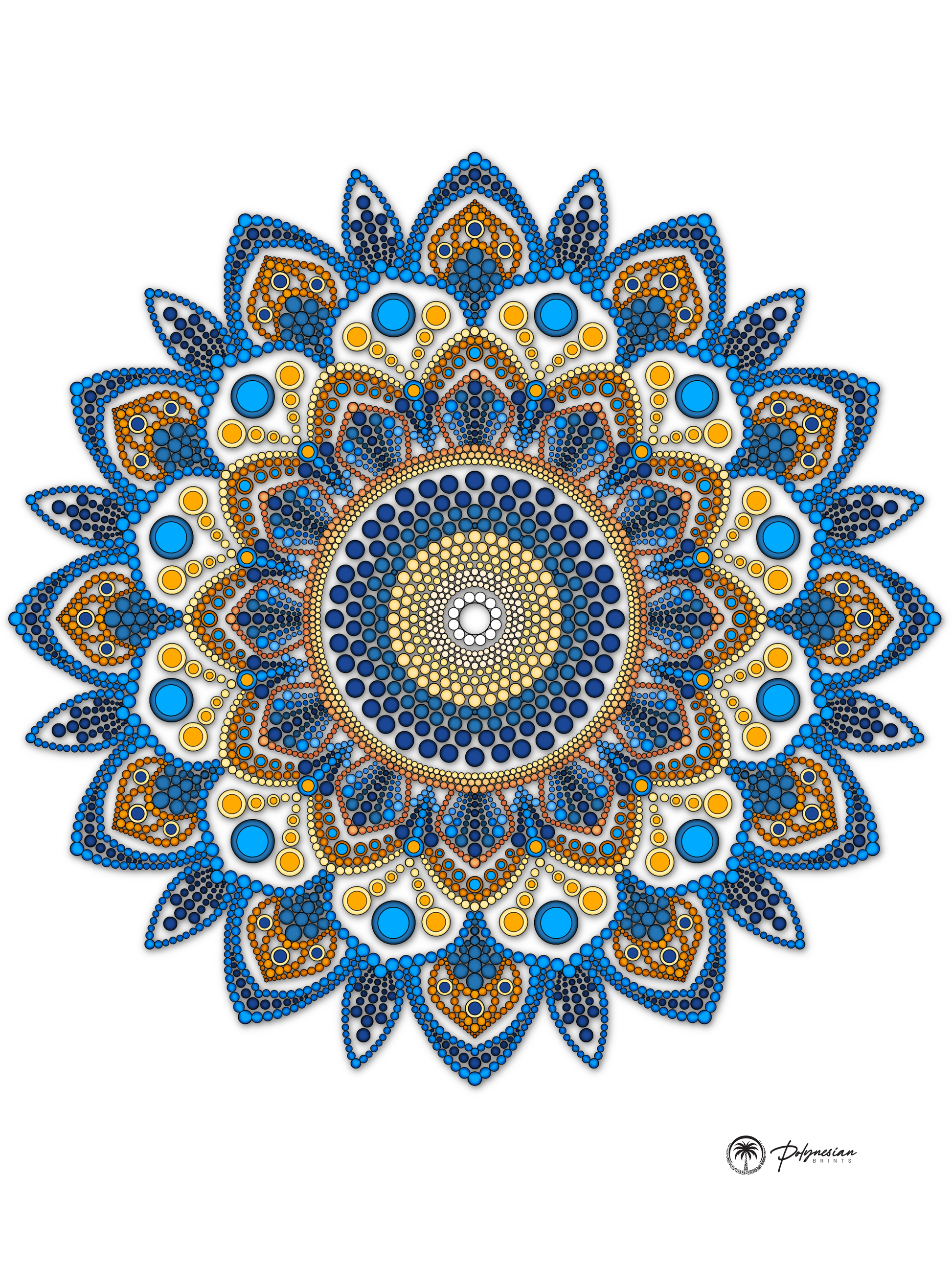 Mandala Quilt TOP only  – Available in Small, Medium, and Large