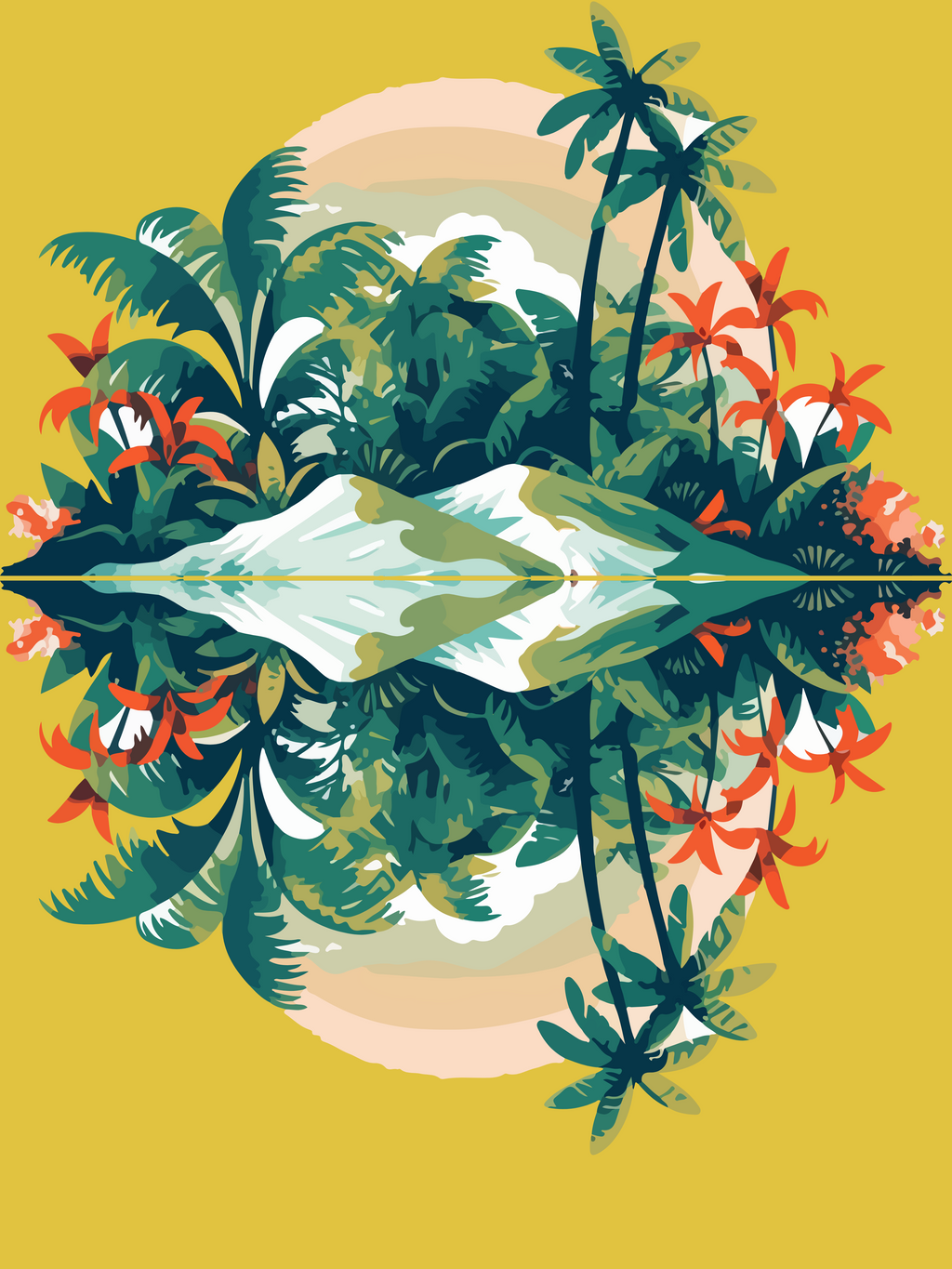 Beach Printed Quilt TOP only