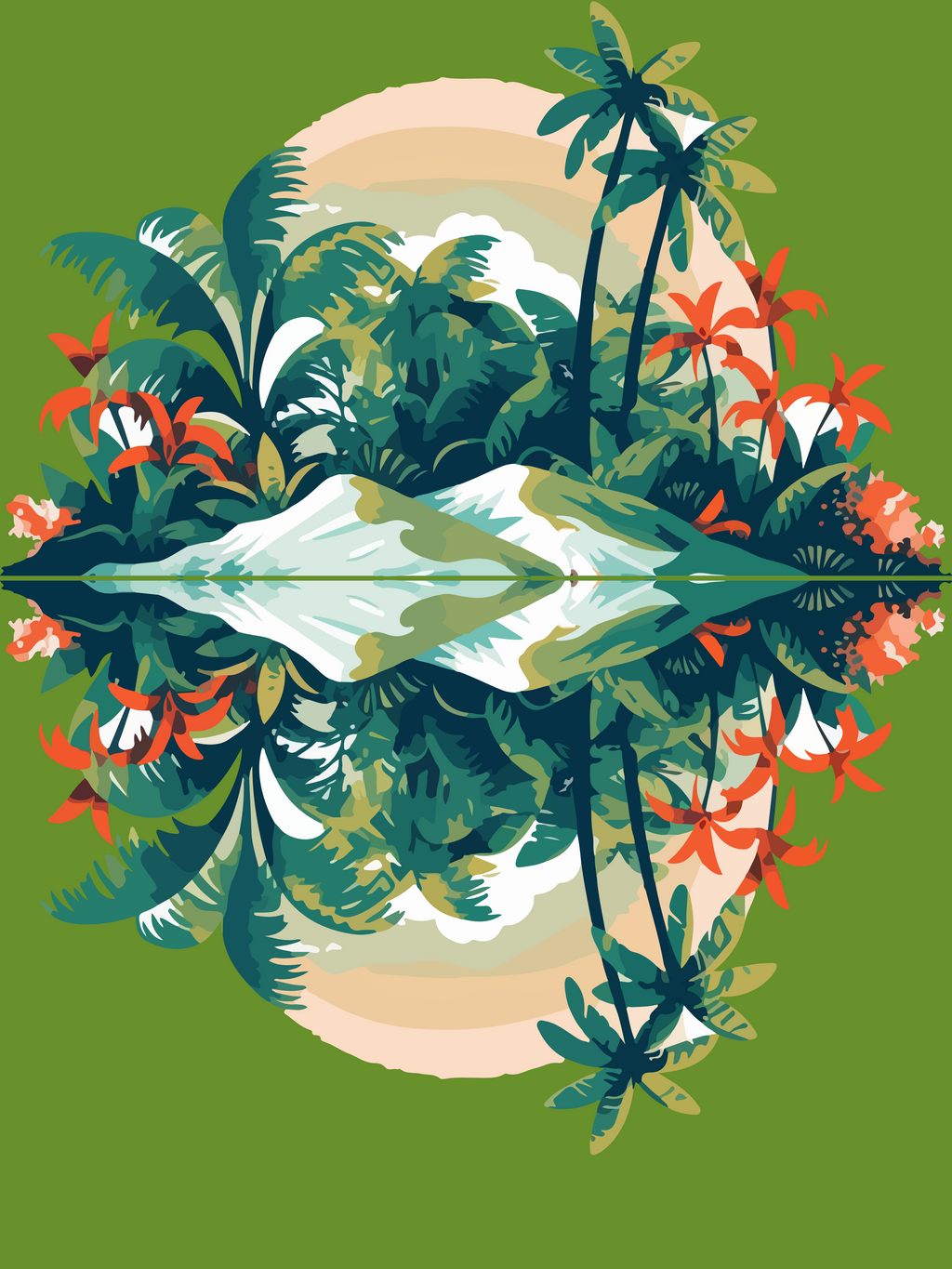 Beach Printed Quilt TOP only