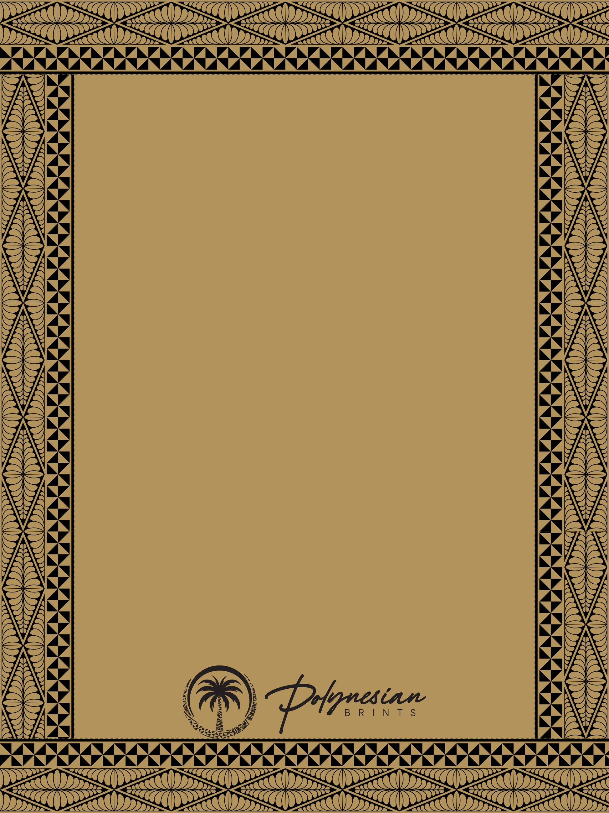 🌺 Blank Polynesian Tribal Borders
