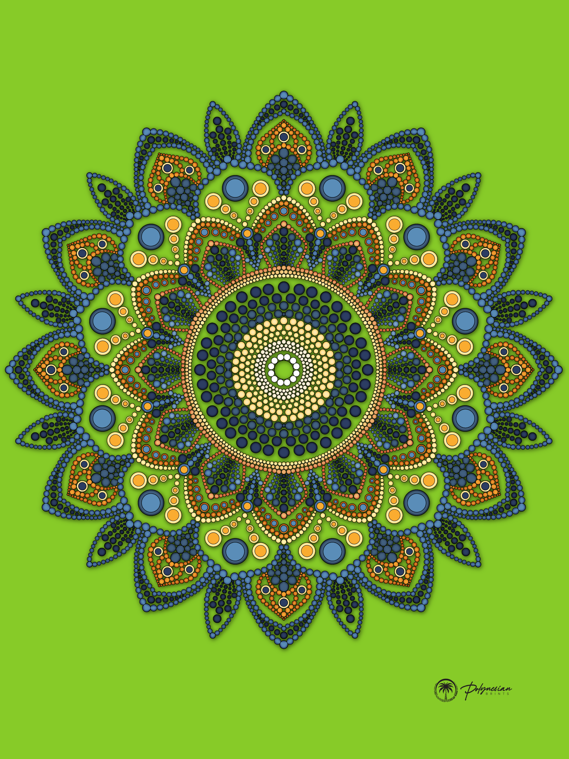Mandala Quilt TOP only  – Available in Small, Medium, and Large