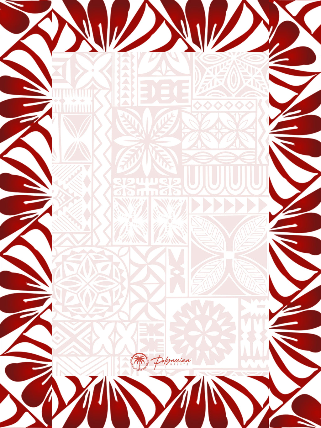 🌊 Blank Polynesian Tribal Borders