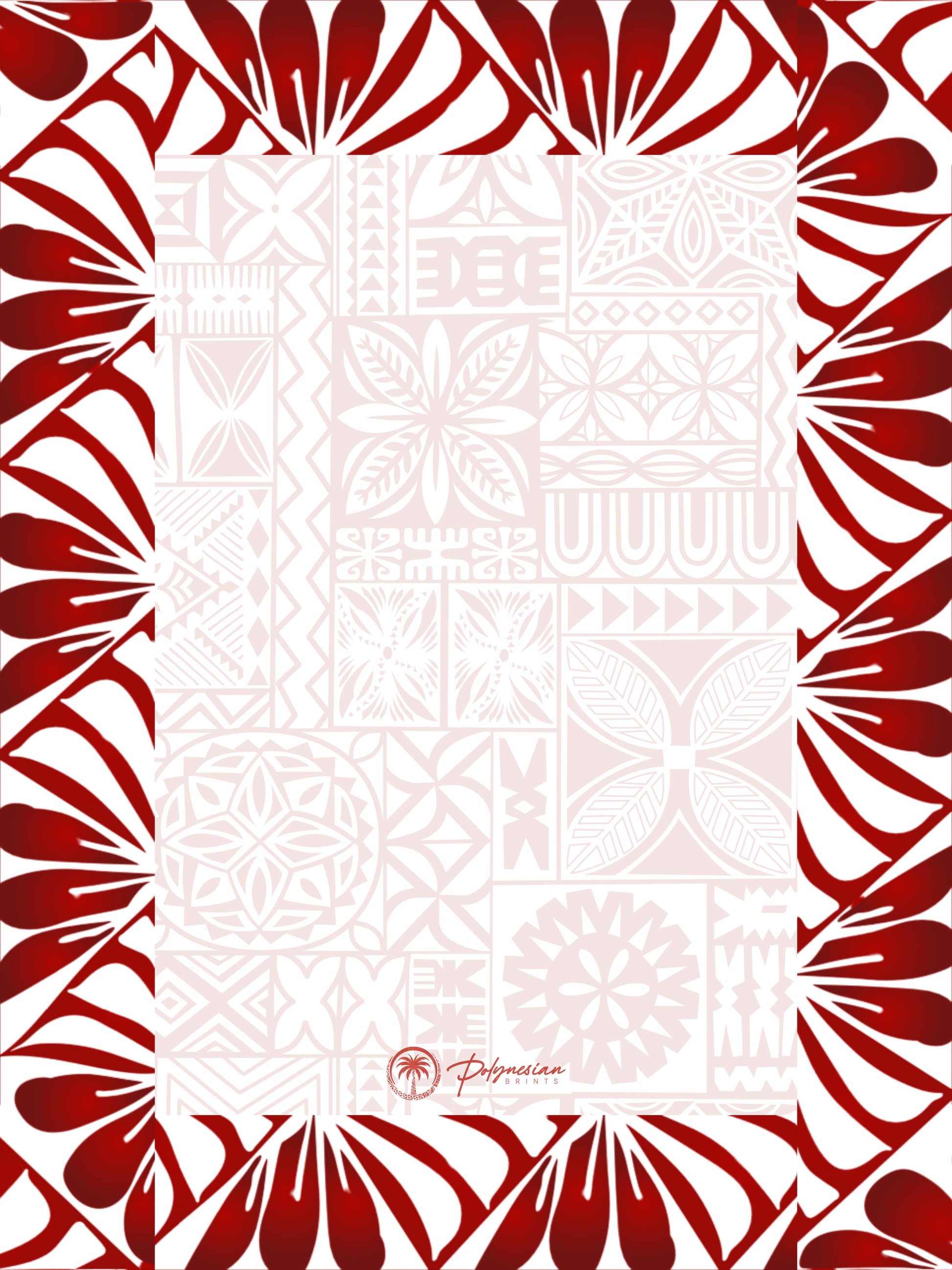 🌊 Blank Polynesian Tribal Borders