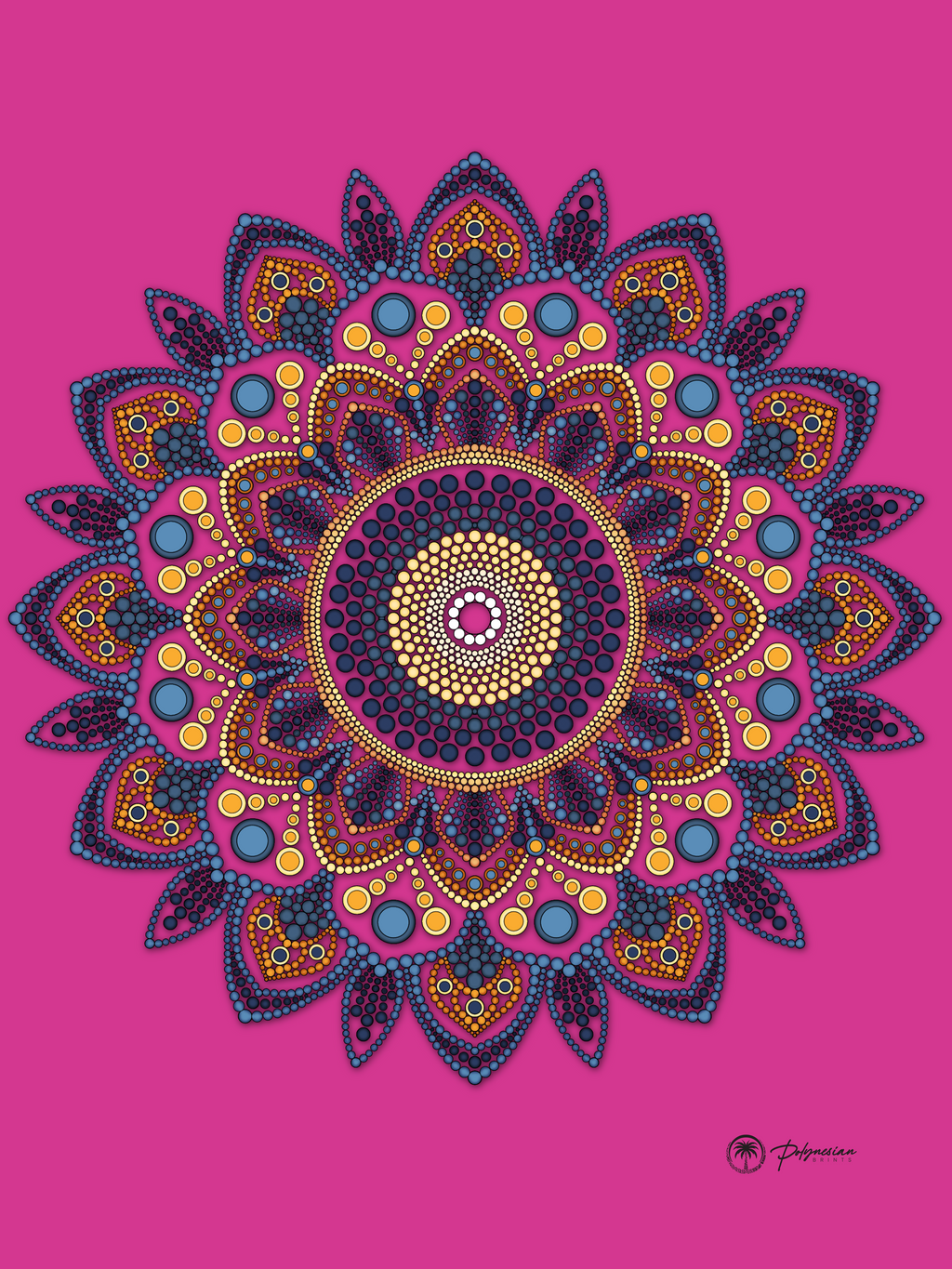 Mandala Quilt TOP only  – Available in Small, Medium, and Large
