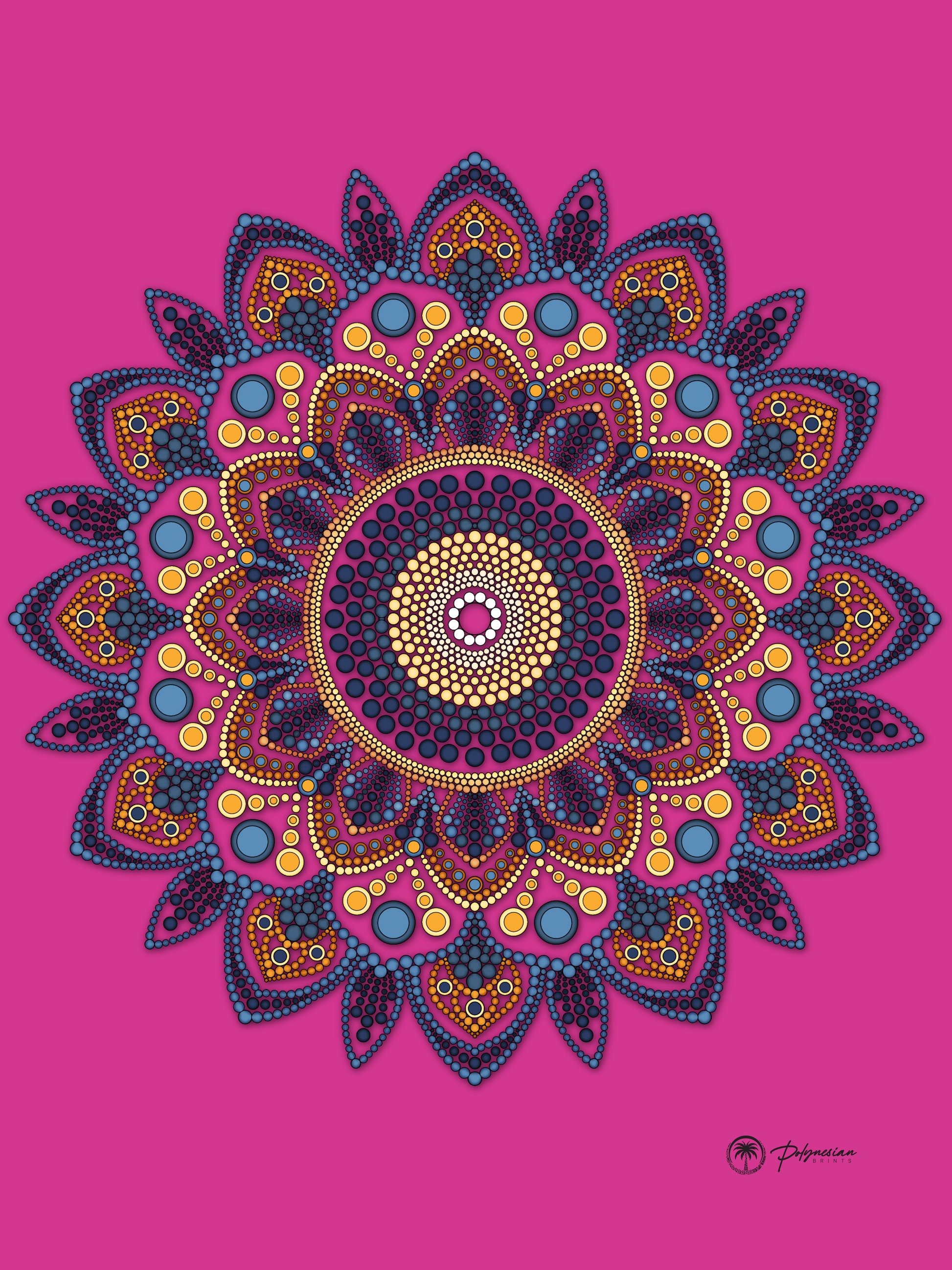 Mandala Quilt TOP only  – Available in Small, Medium, and Large