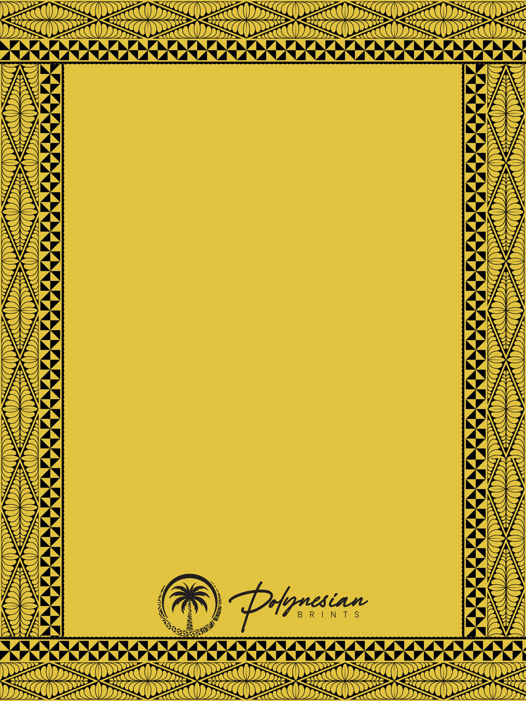 🌺 Blank Polynesian Tribal Borders