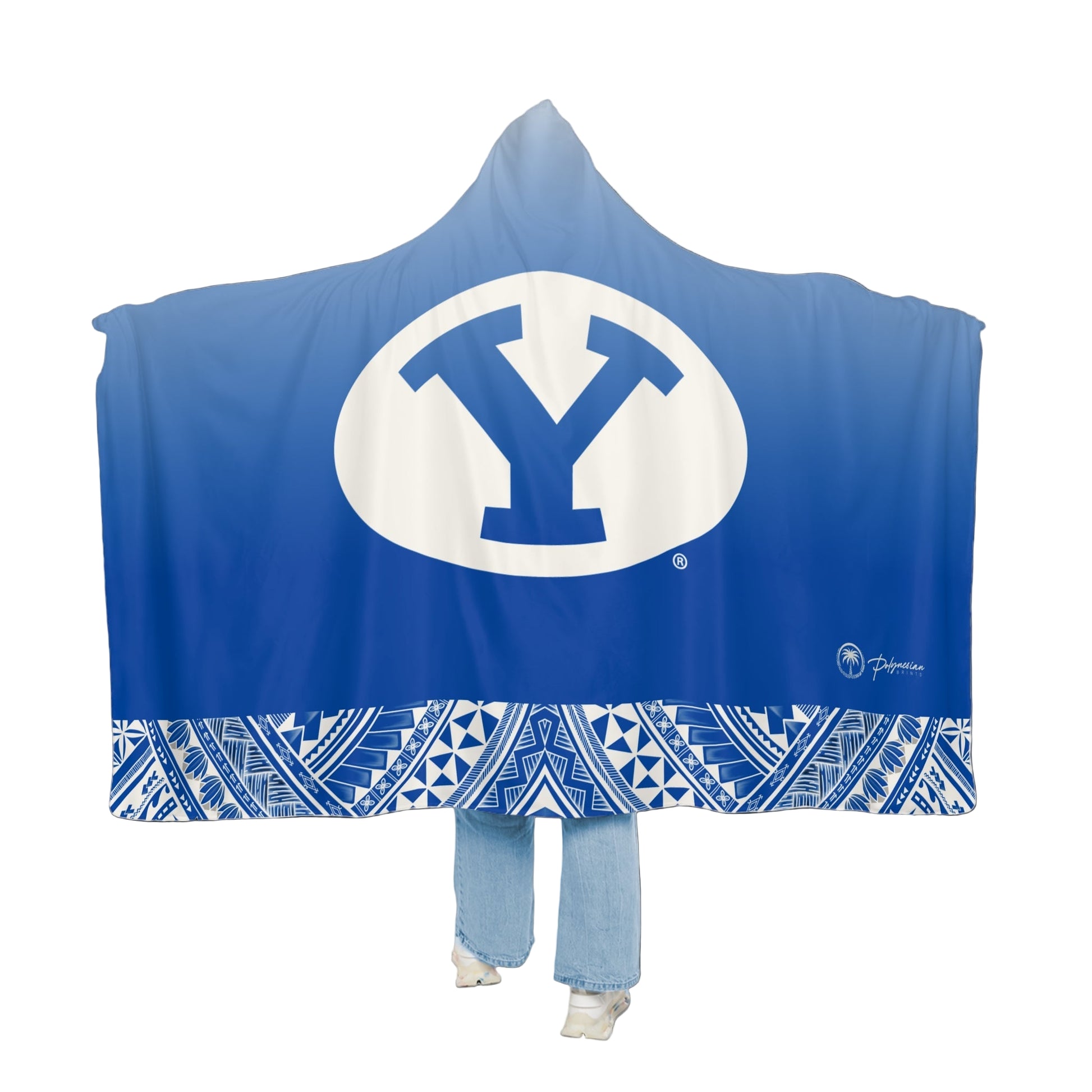 🔥 Premium BYU Hooded Sherpa Blanket – 80x60