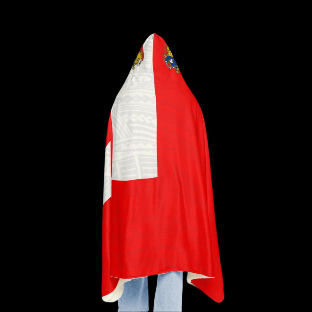 Tonga Flag Kafu - Hooded Blanket