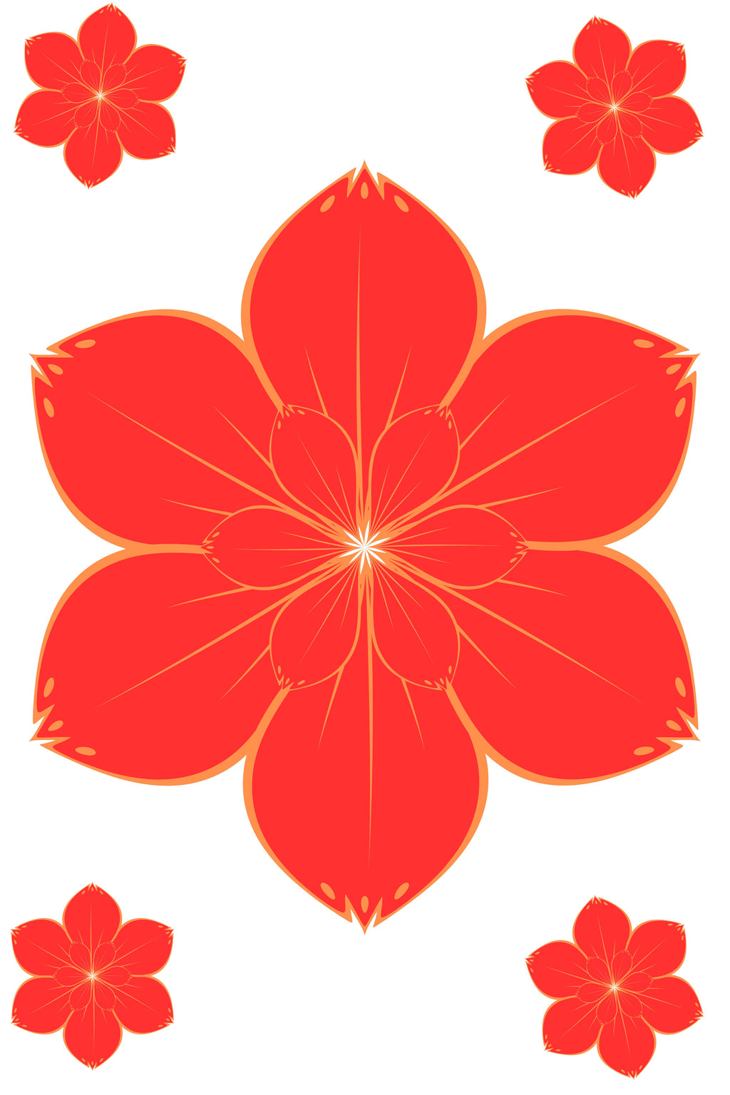 Red Hawaiian Quilt Monomono