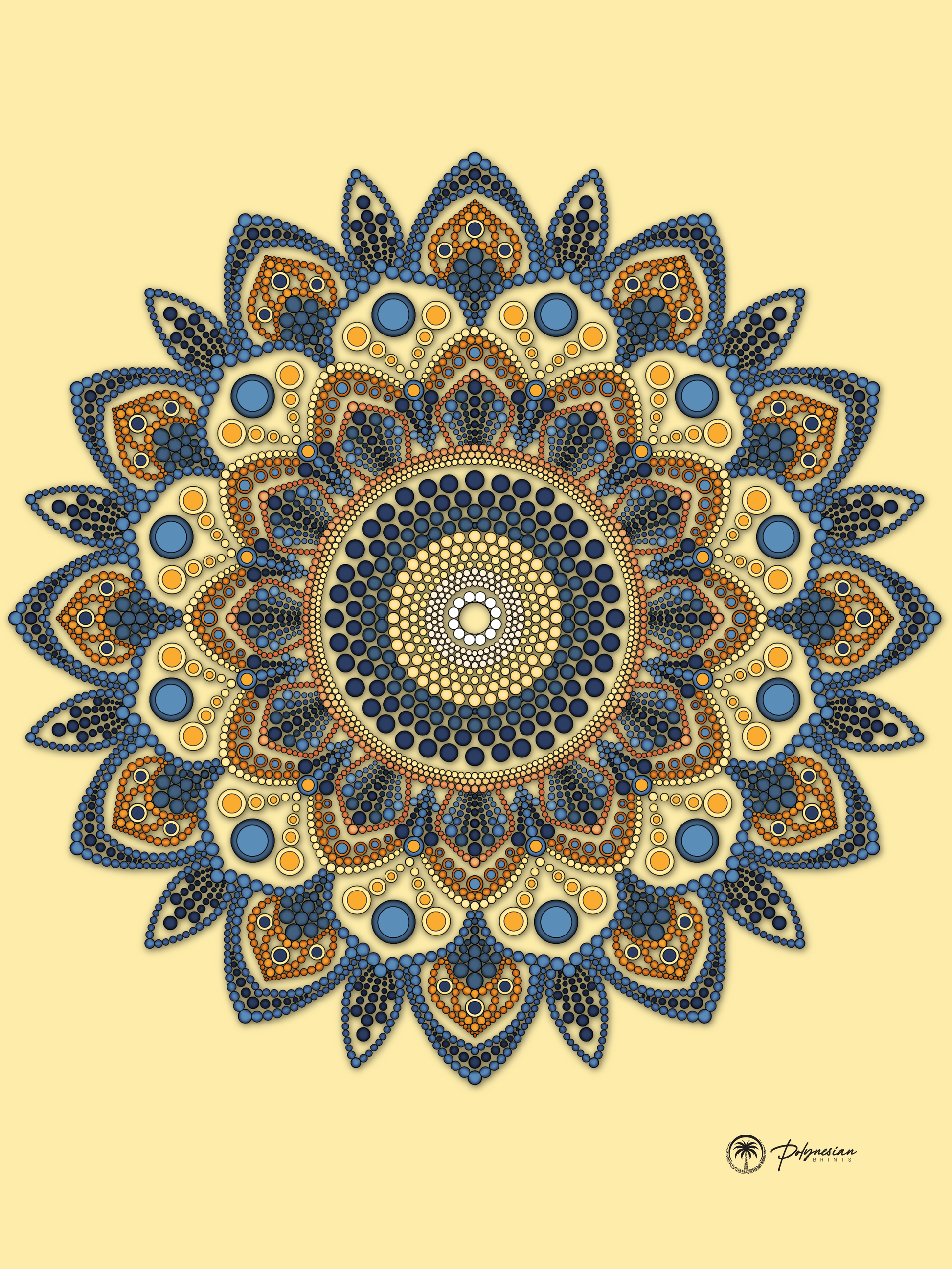 Mandala Quilt TOP only  – Available in Small, Medium, and Large