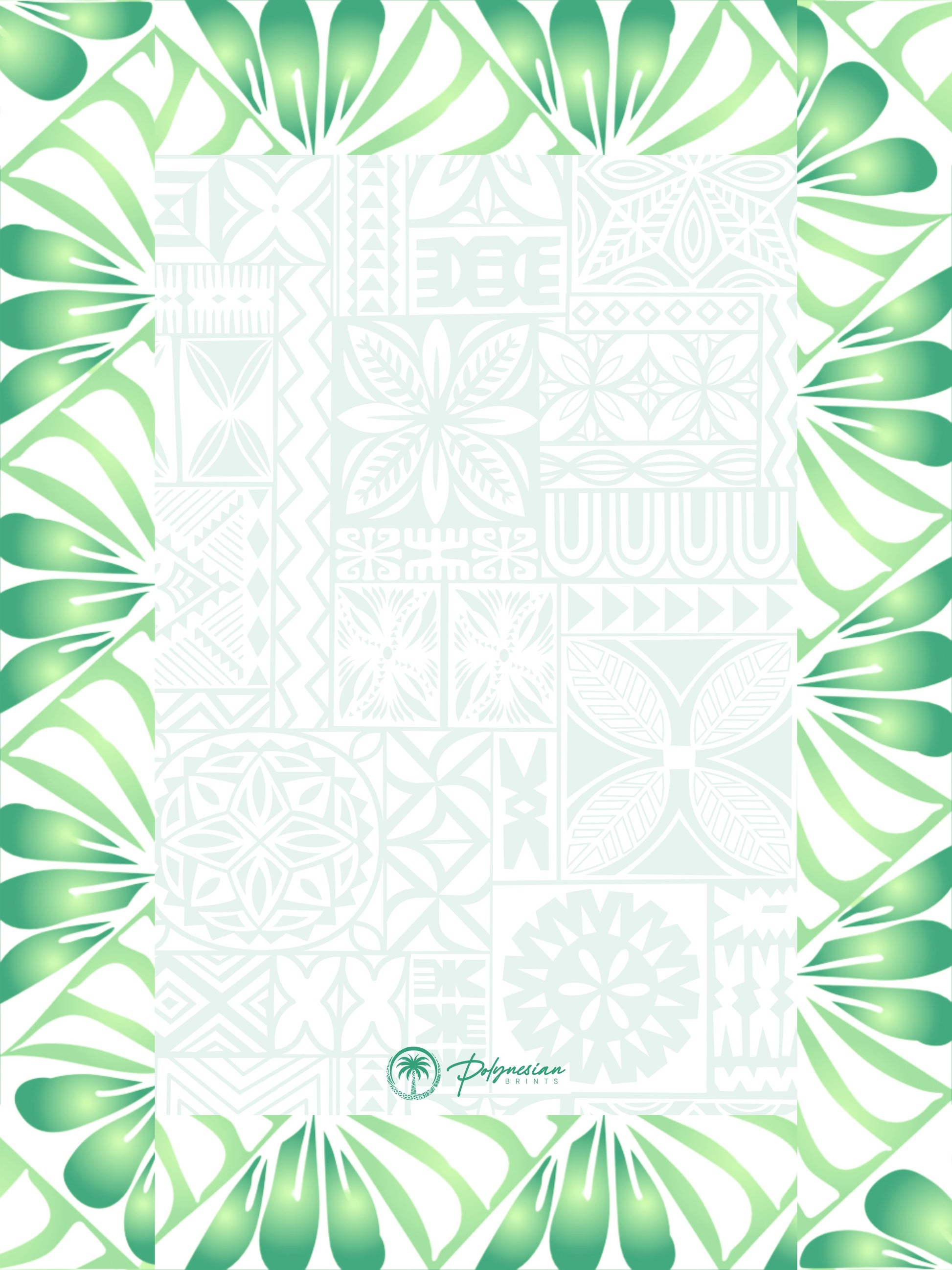 🌊 Blank Polynesian Tribal Borders