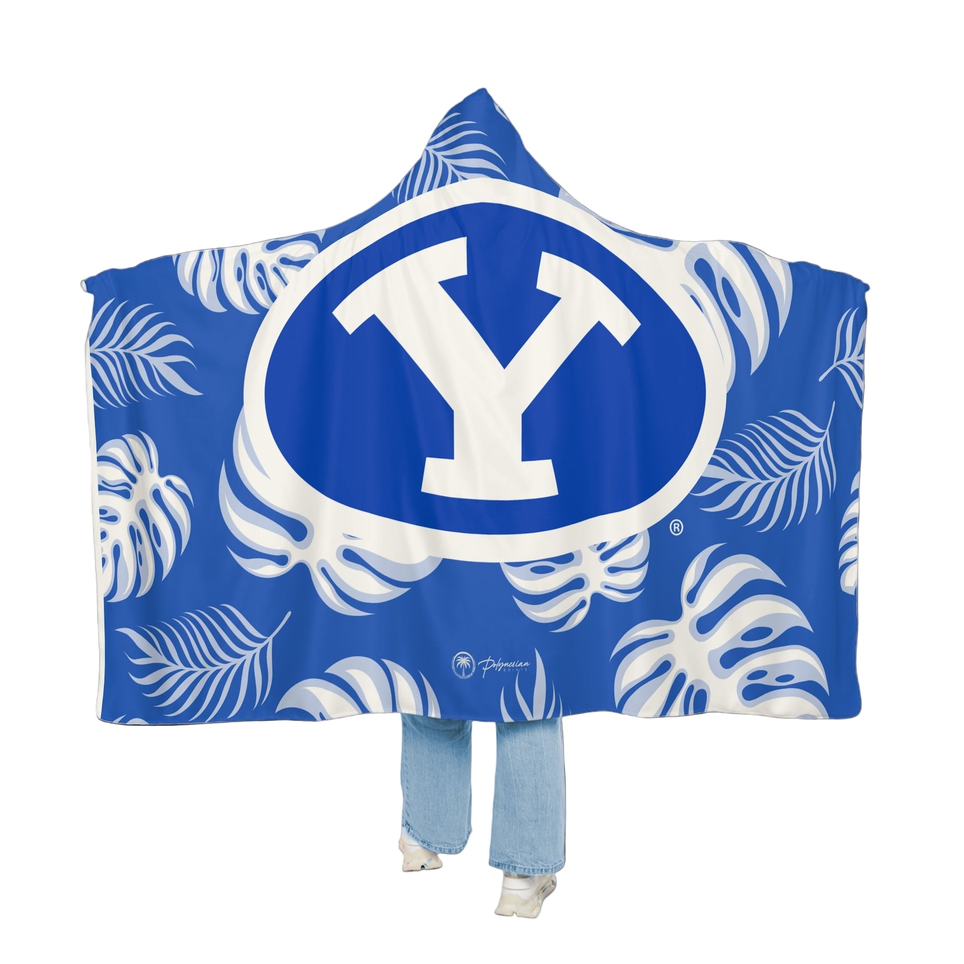 🔥 Premium BYU Hooded Sherpa Blanket – 80x60