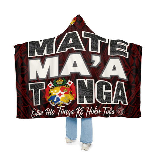 Mate Mā‘a Tonga Maroon Hooded Kafu