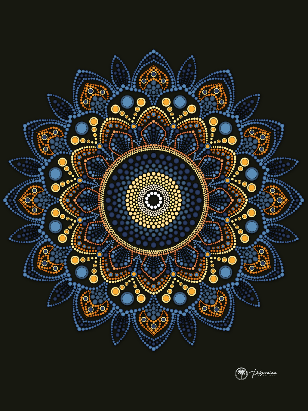 Mandala Quilt TOP only  – Available in Small, Medium, and Large