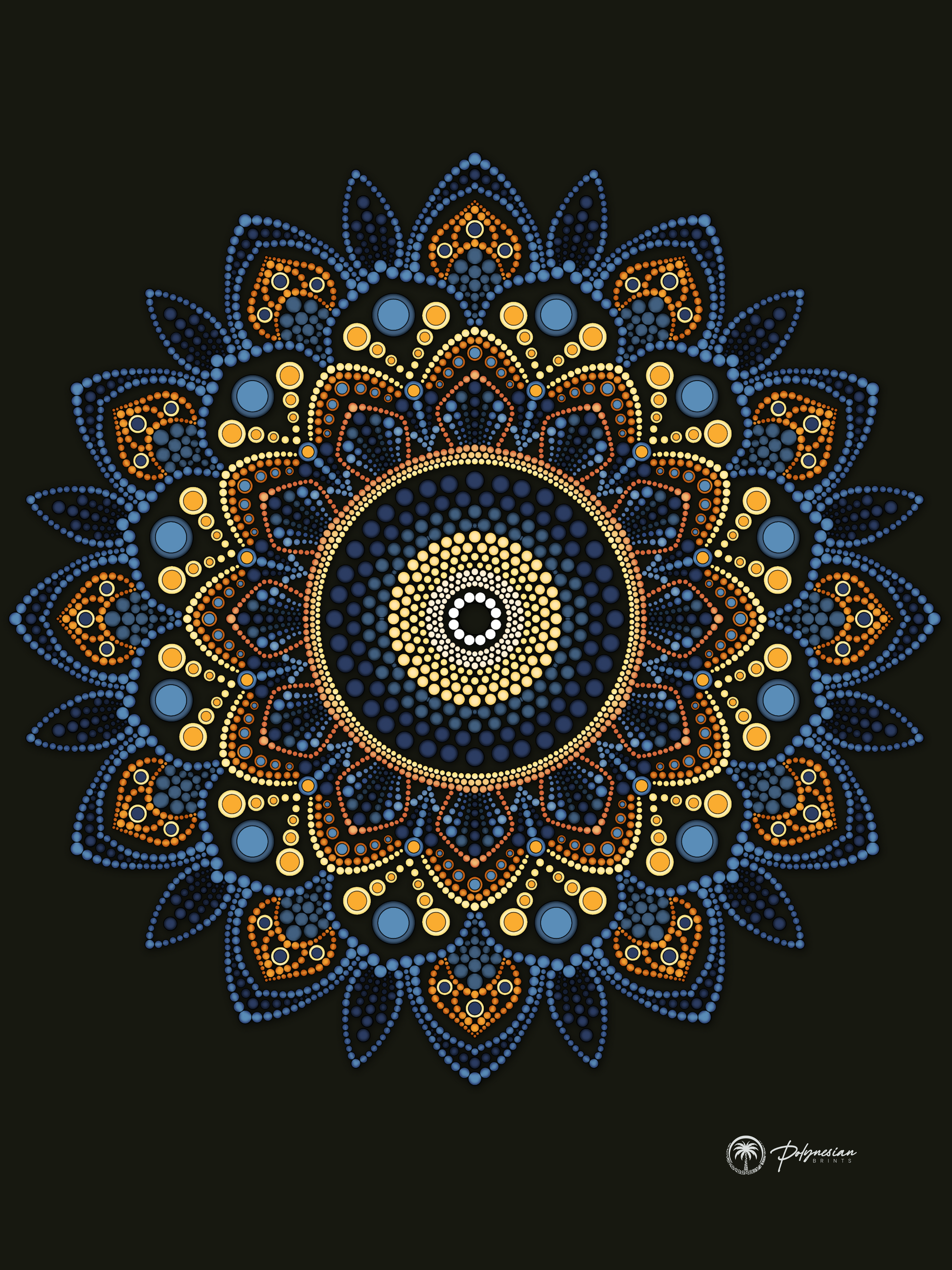 Mandala Quilt TOP only  – Available in Small, Medium, and Large