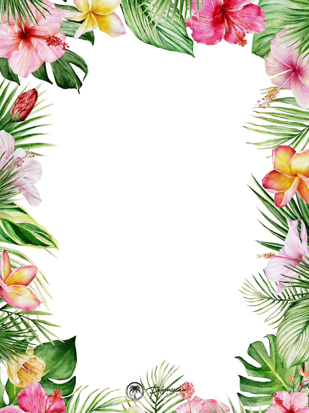 Blank Floral Borders