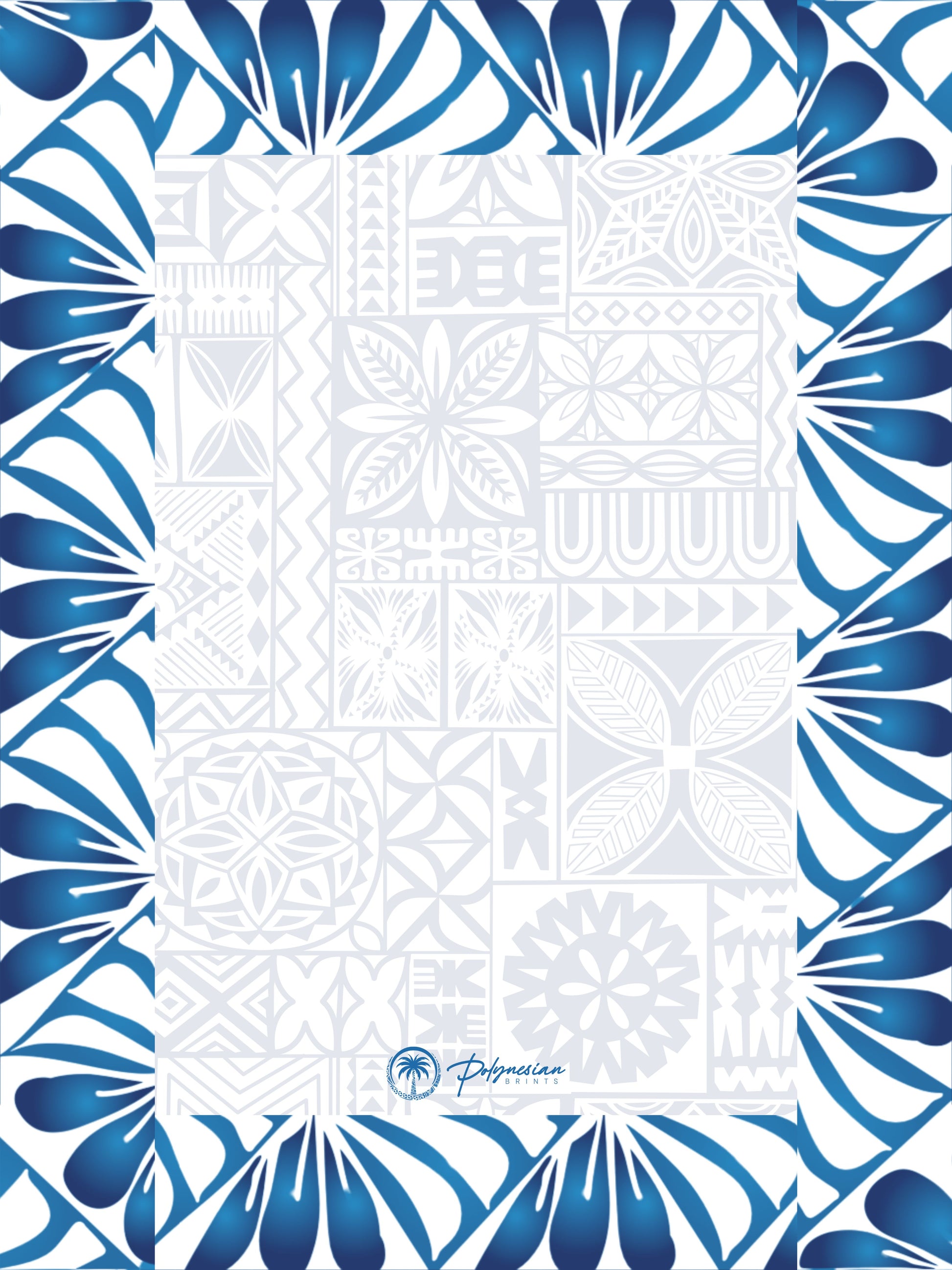 🌊 Blank Polynesian Tribal Borders