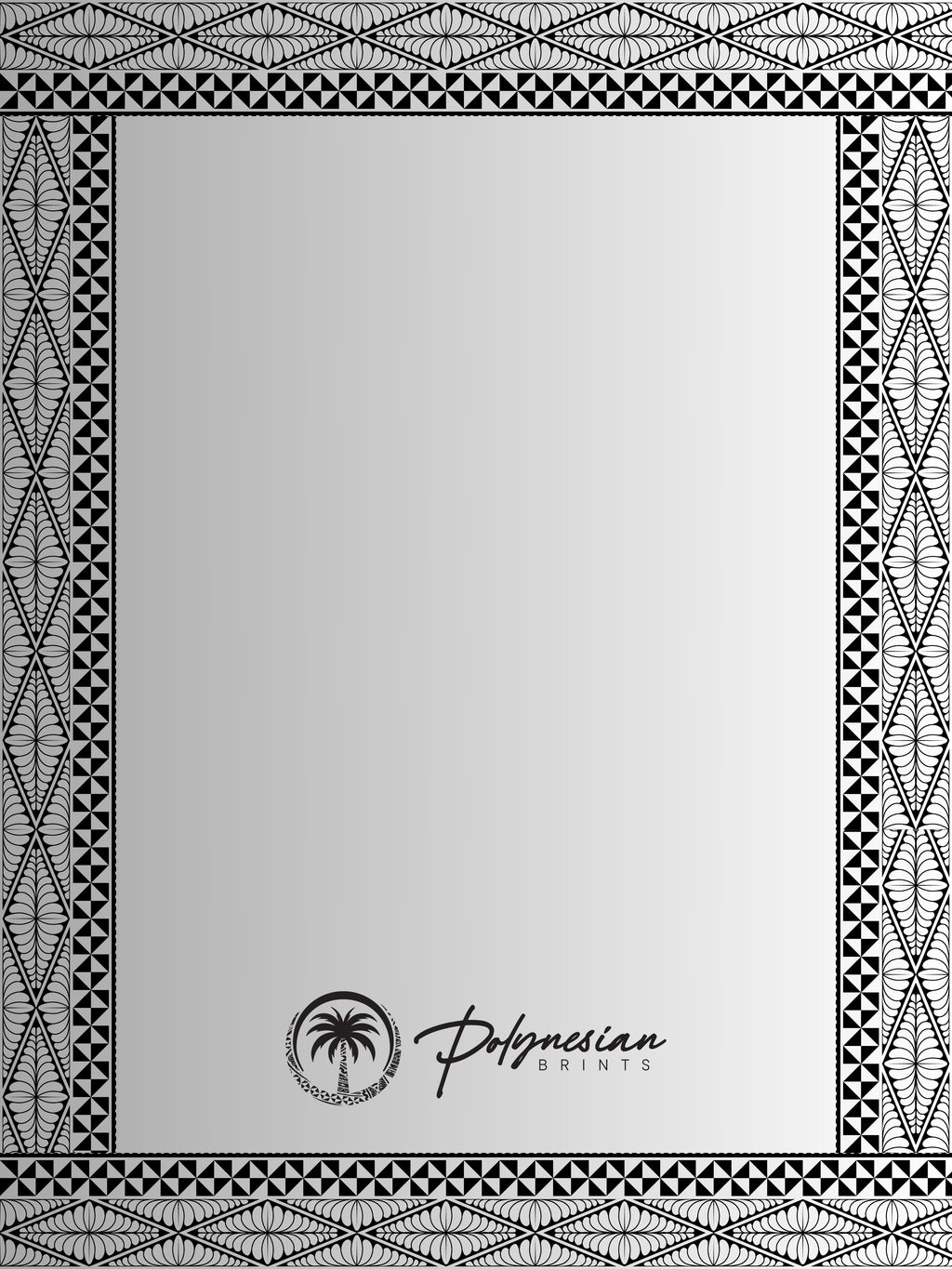 🌺 Blank Polynesian Tribal Borders