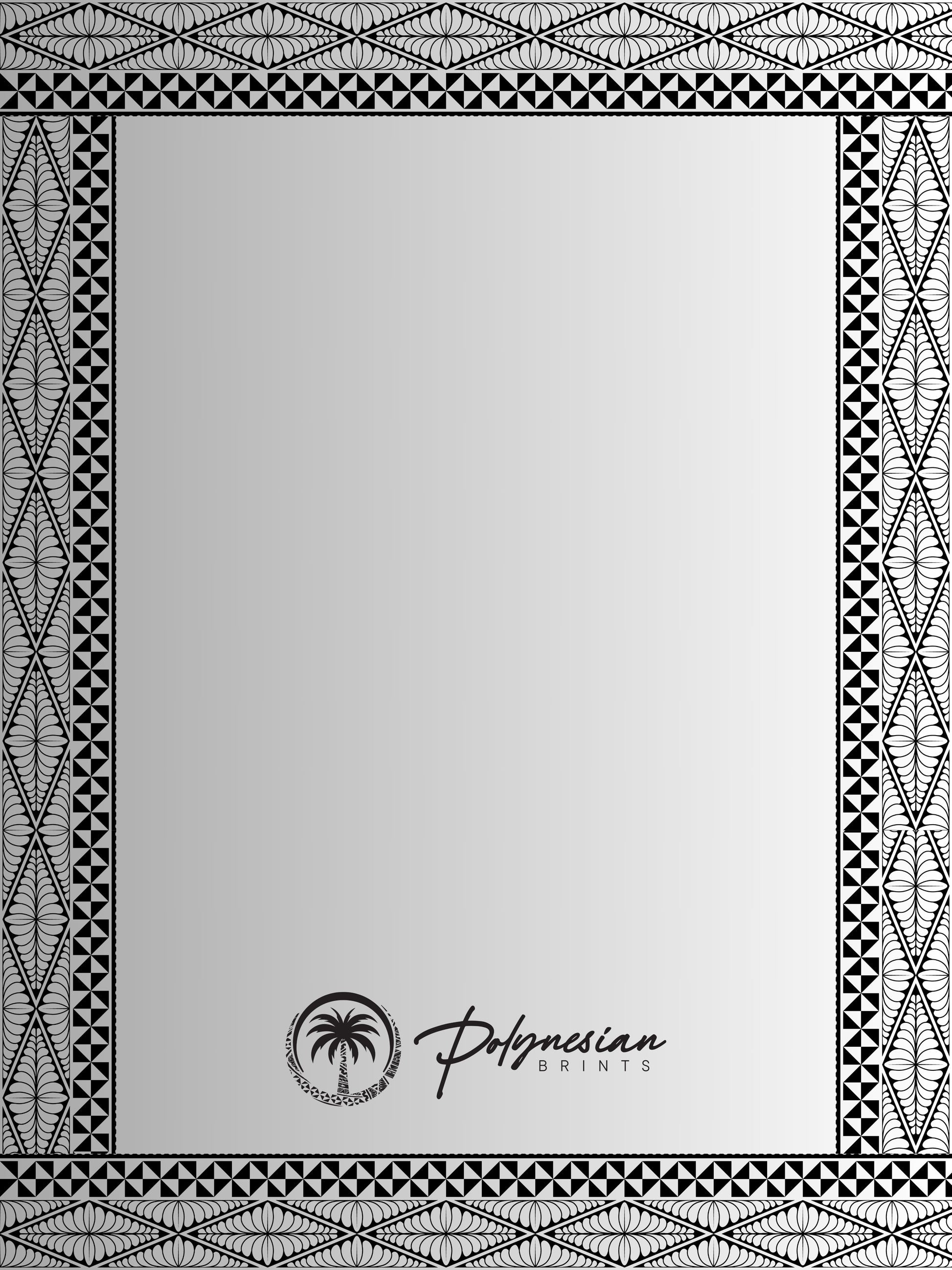 🌺 Blank Polynesian Tribal Borders