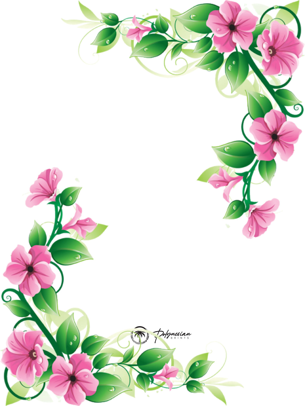 Blank Floral Borders