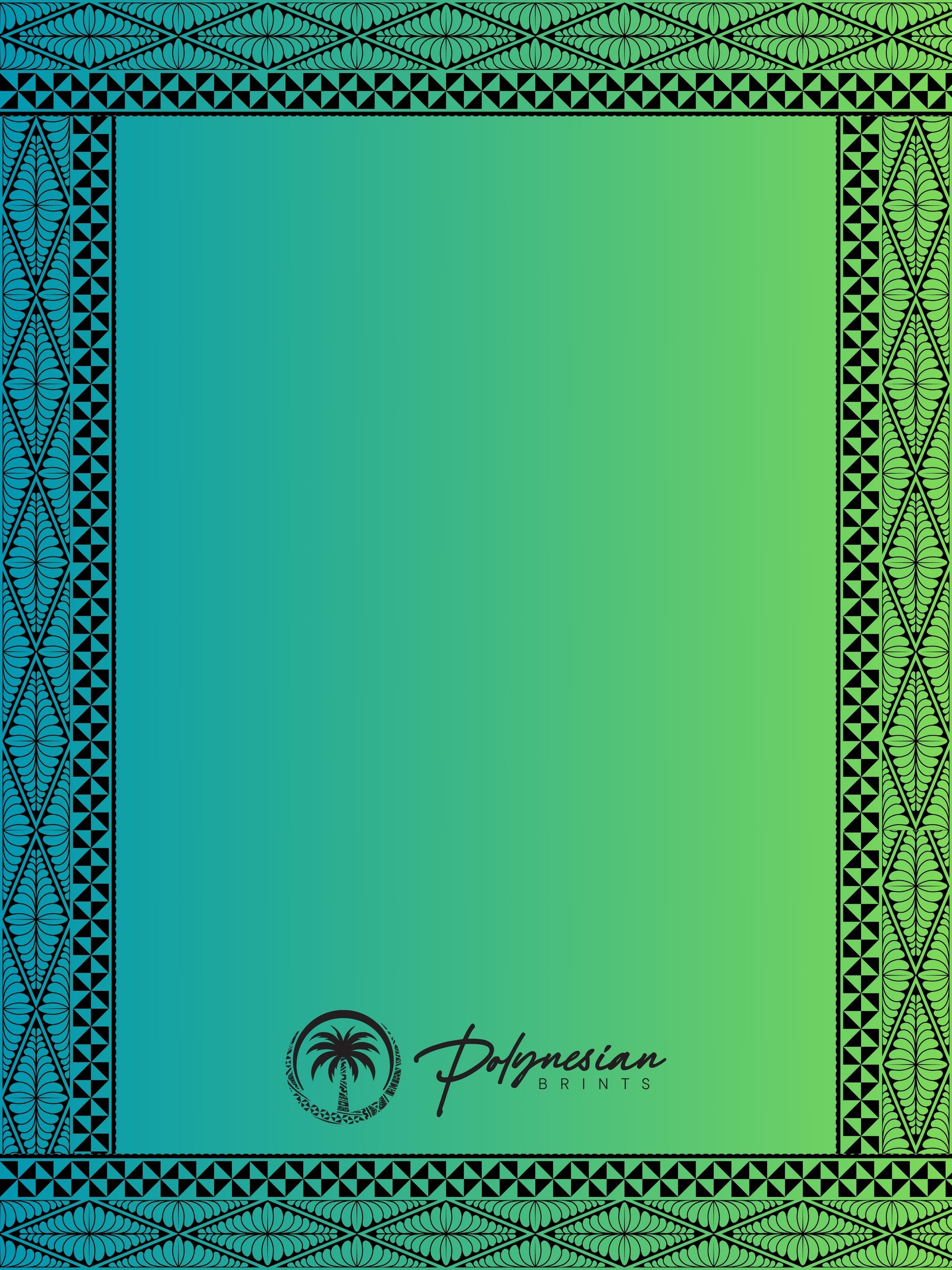 🌺 Blank Polynesian Tribal Borders