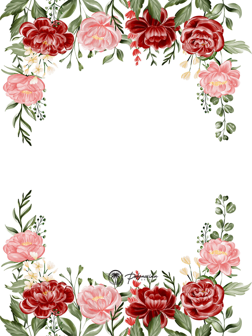 Blank Floral Borders
