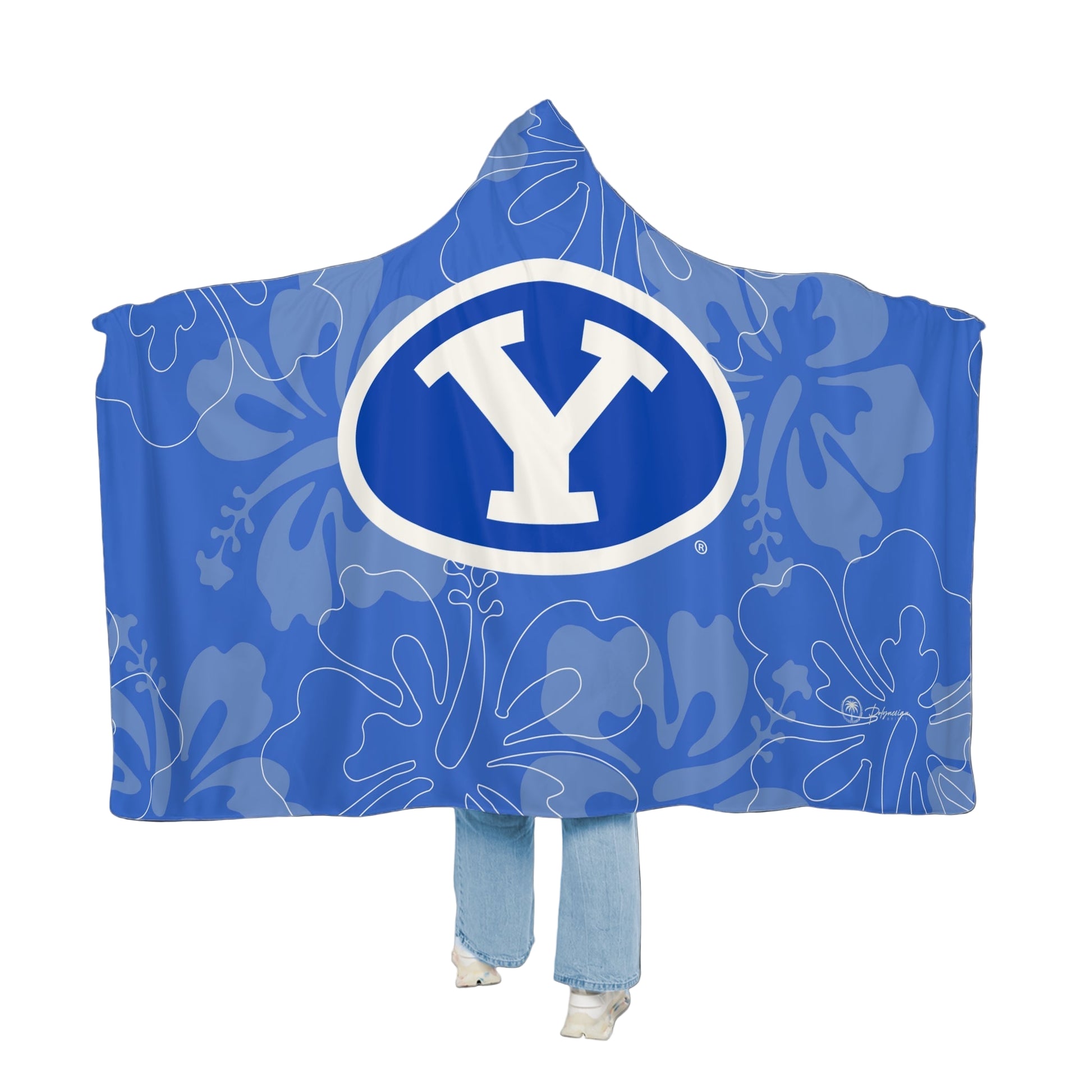 🔥 Premium BYU Hooded Sherpa Blanket – 80x60