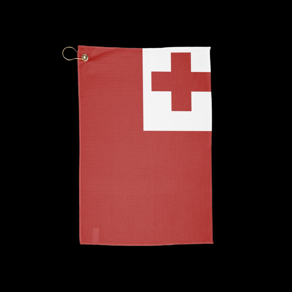 Tonga Flag Golf Towel